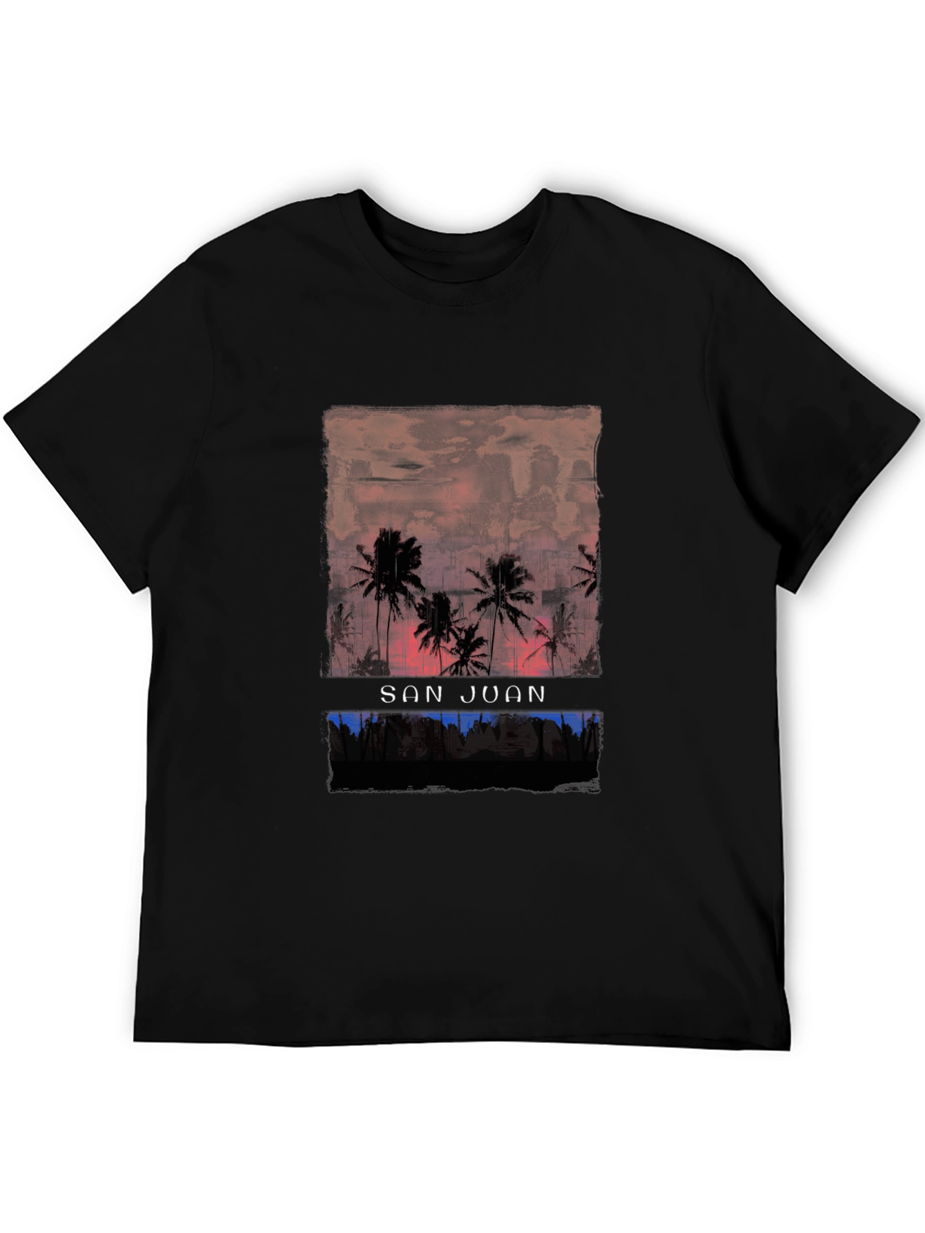 San Juan Palms Graphic Tee - Tropical Island Style