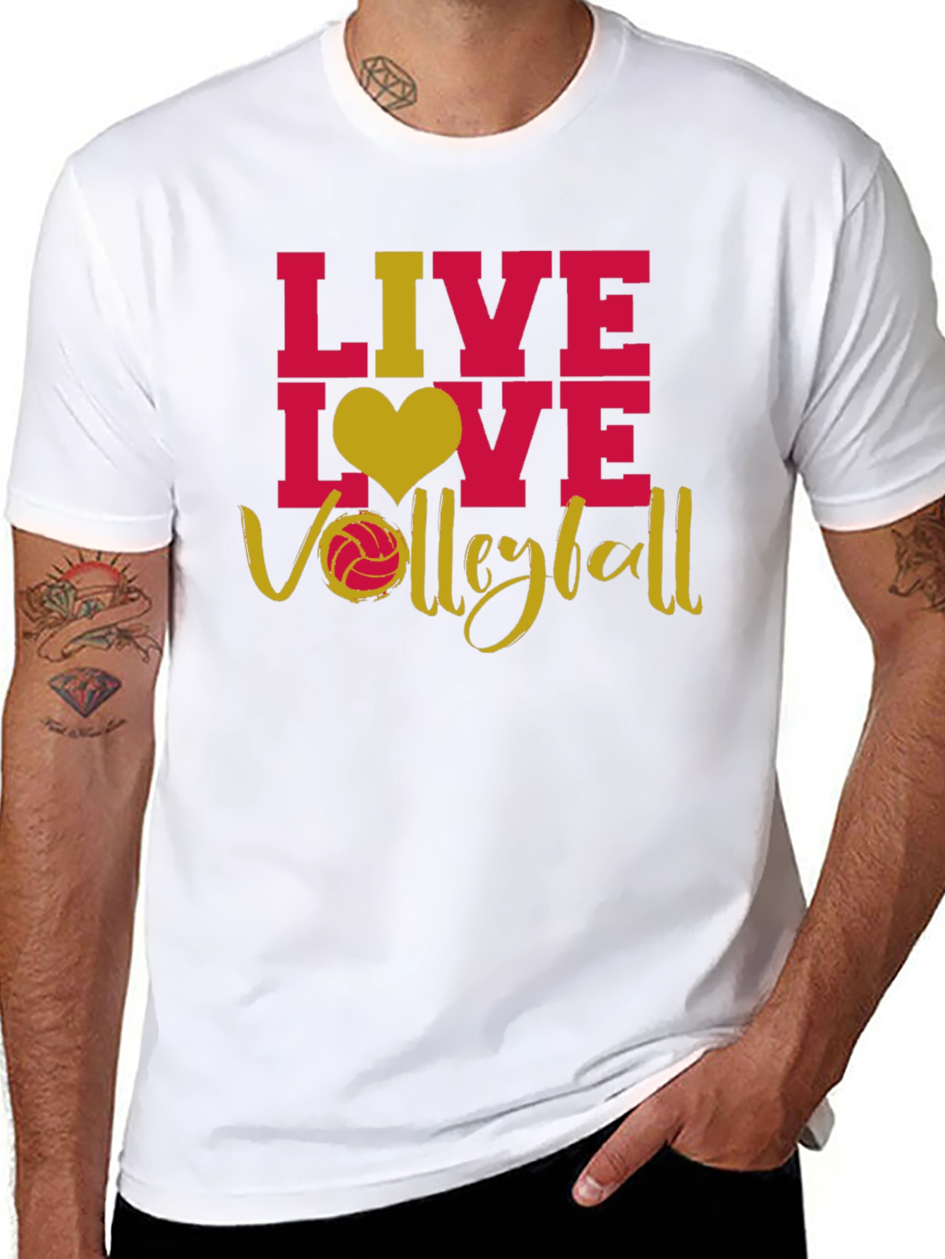 Live Love Volleyball Graphic T-Shirt