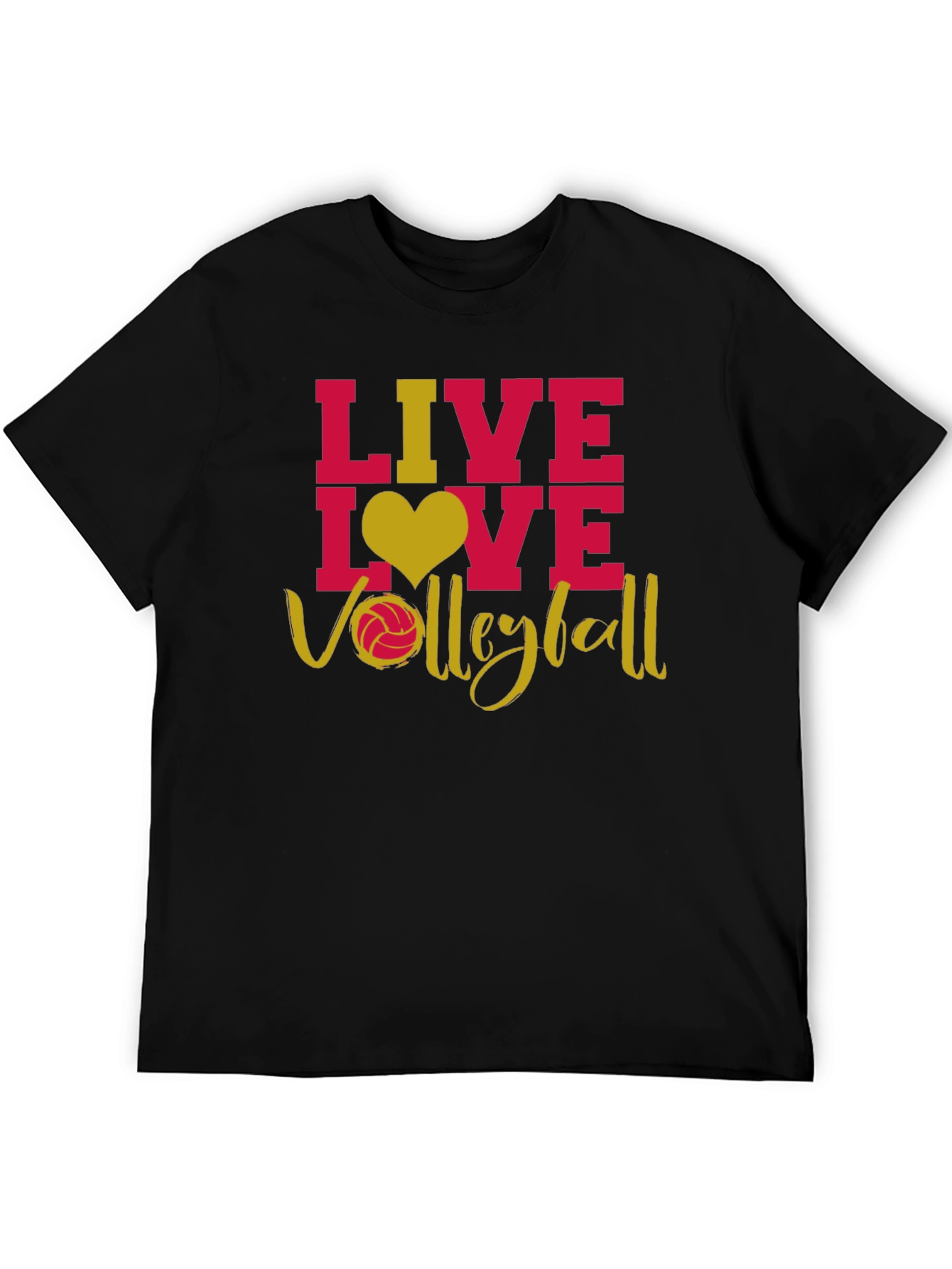 Live Love Volleyball Graphic T-Shirt