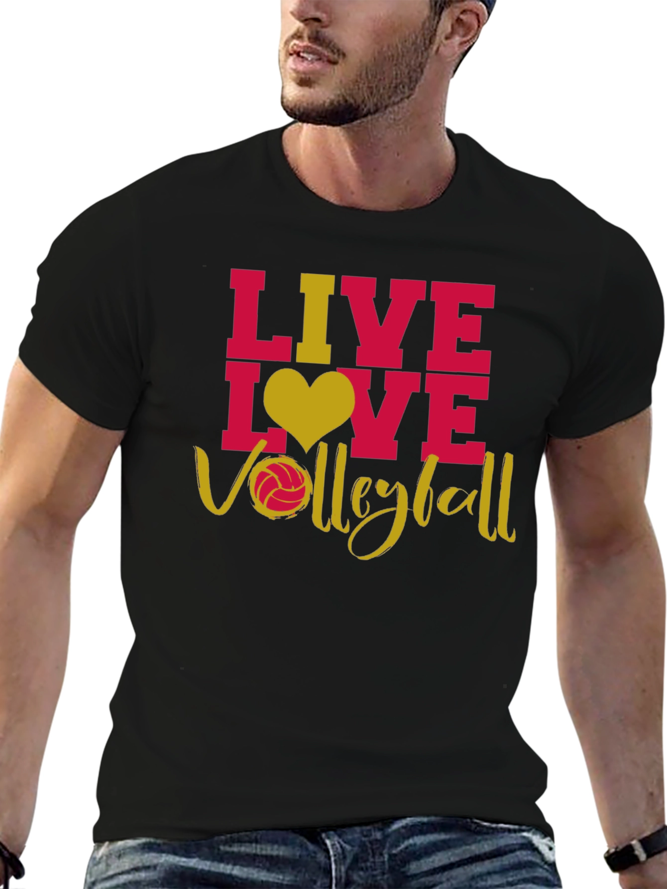 Live Love Volleyball Graphic T-Shirt