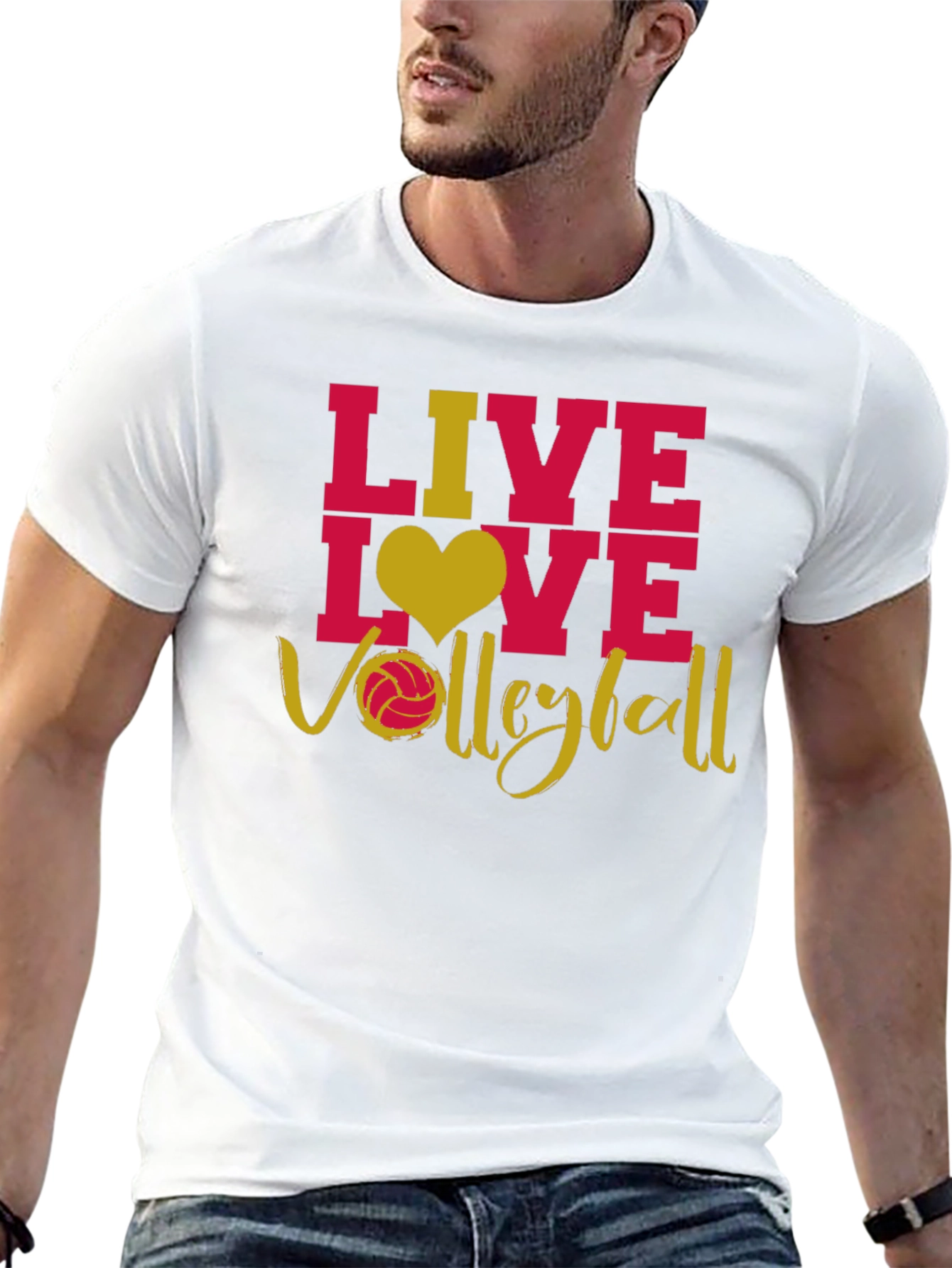 Live Love Volleyball Graphic T-Shirt