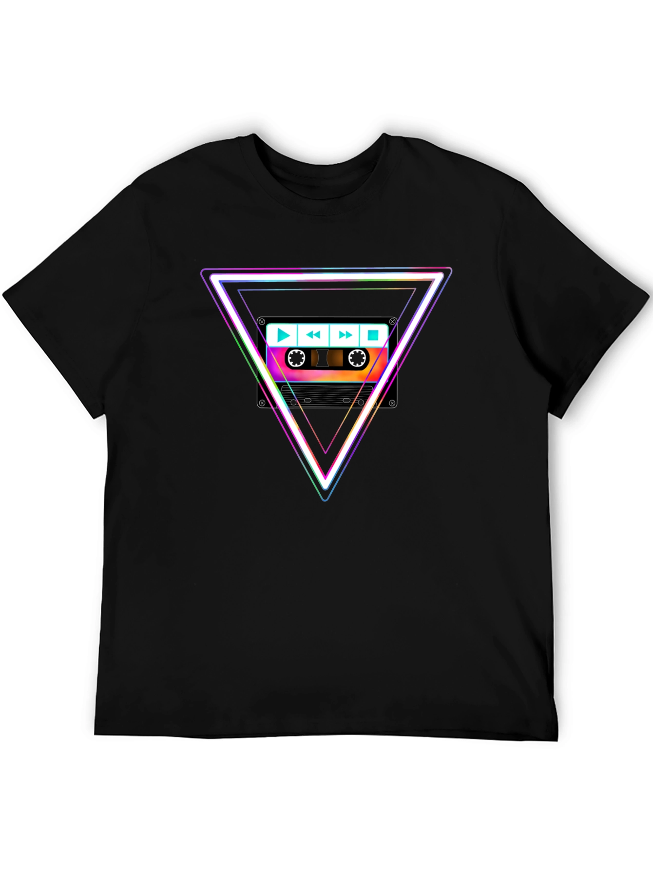 Retro Cassette Triangle Graphic Tee