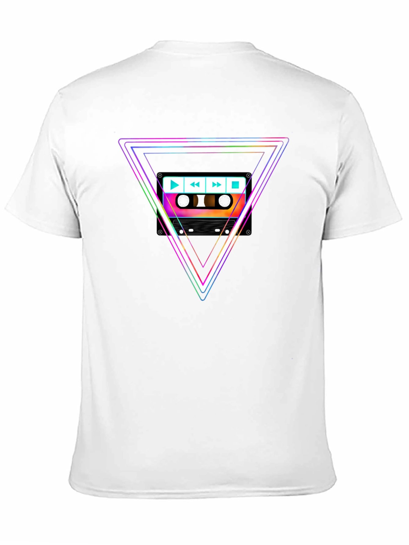 Retro Cassette Triangle Graphic Tee