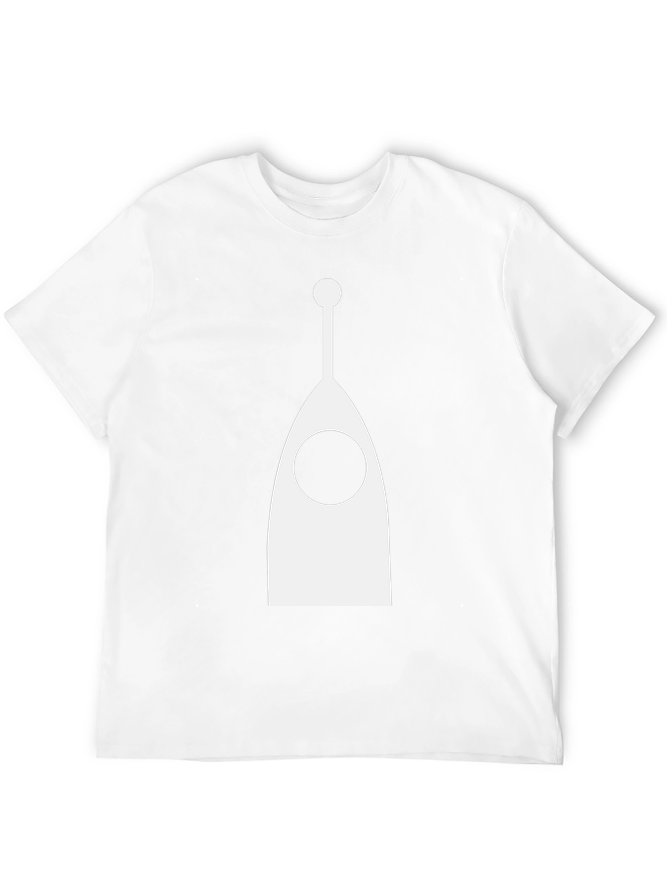 Abstract Antenna Graphic Tee - Modern Black T-Shirt