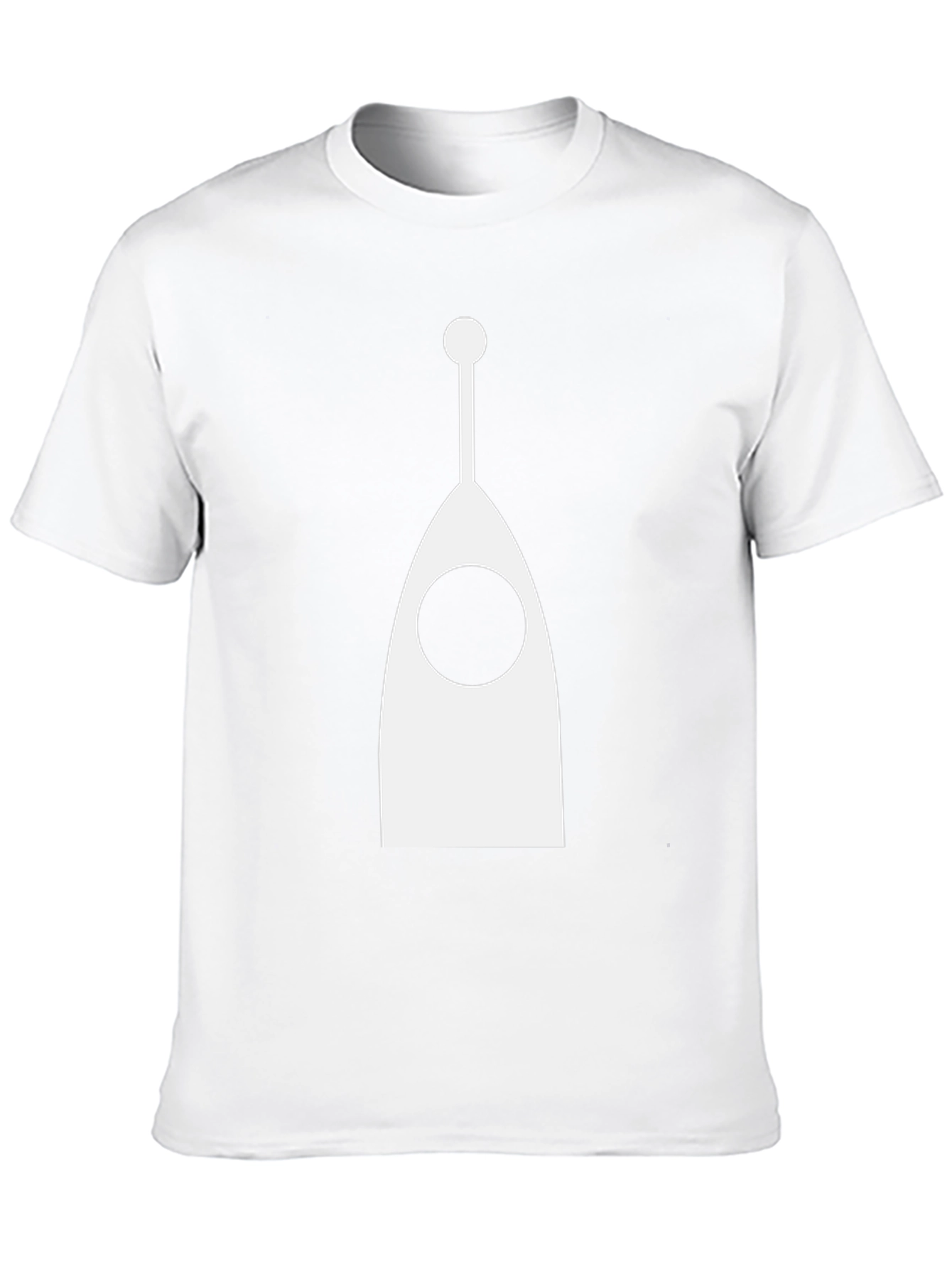 Abstract Antenna Graphic Tee - Modern Black T-Shirt