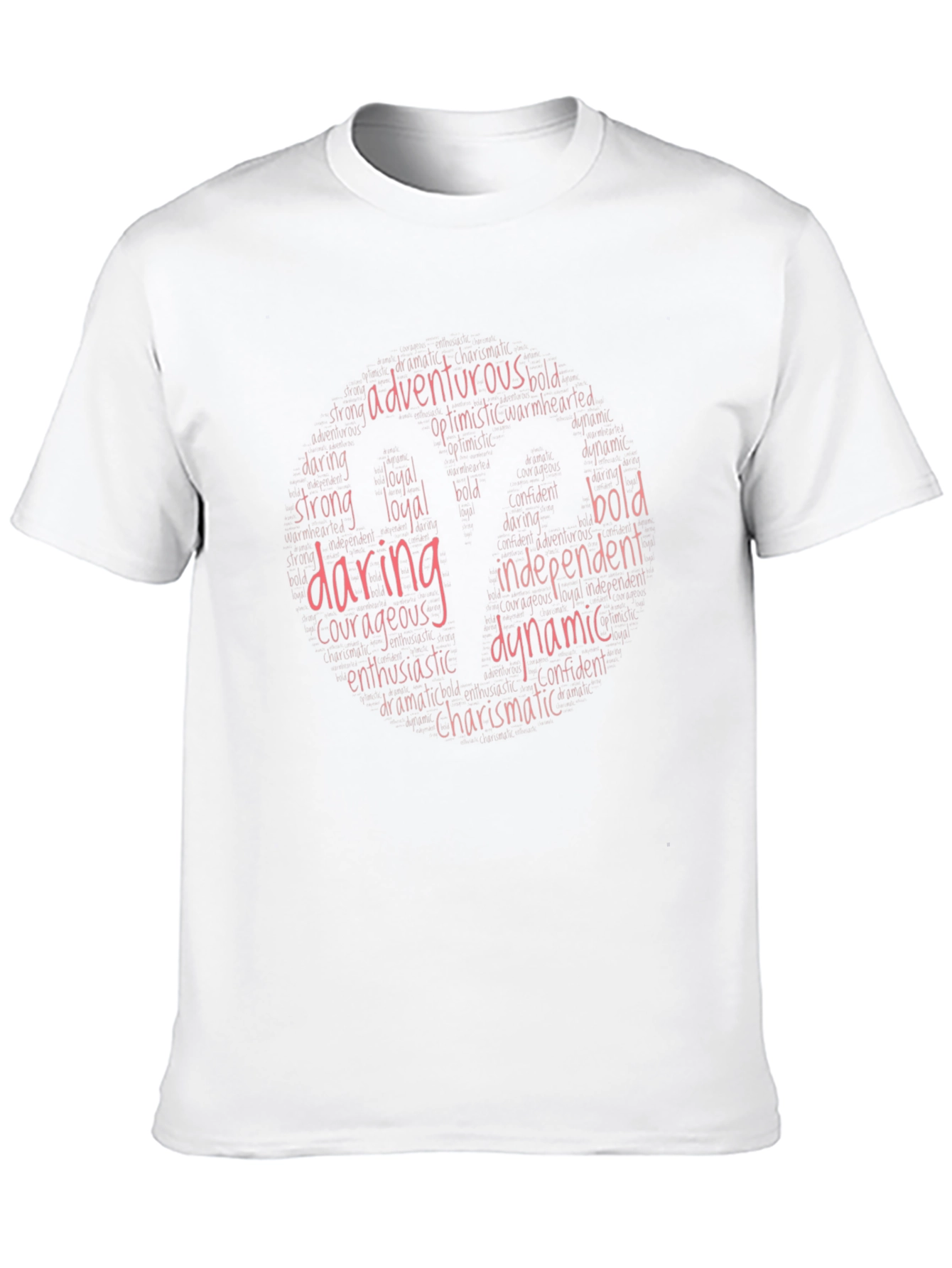 Daring Dynamic Word Art Black T-Shirt