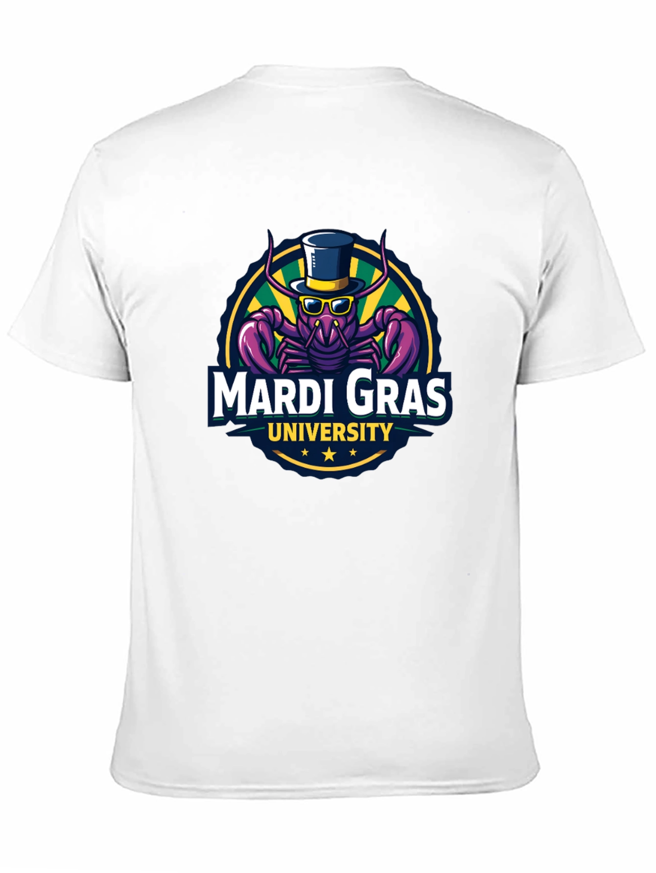 Mardi Gras University T-Shirt - Black