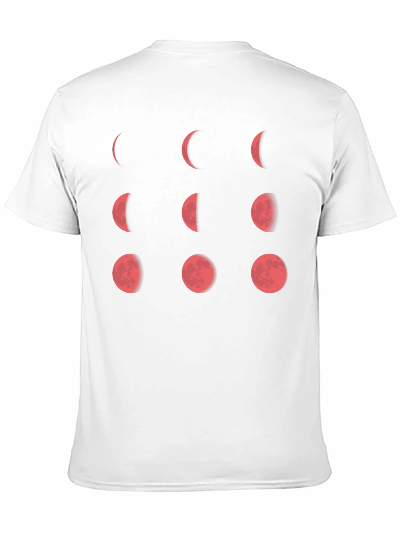Lunar Phase Graphic Tee - Black Cotton T-Shirt