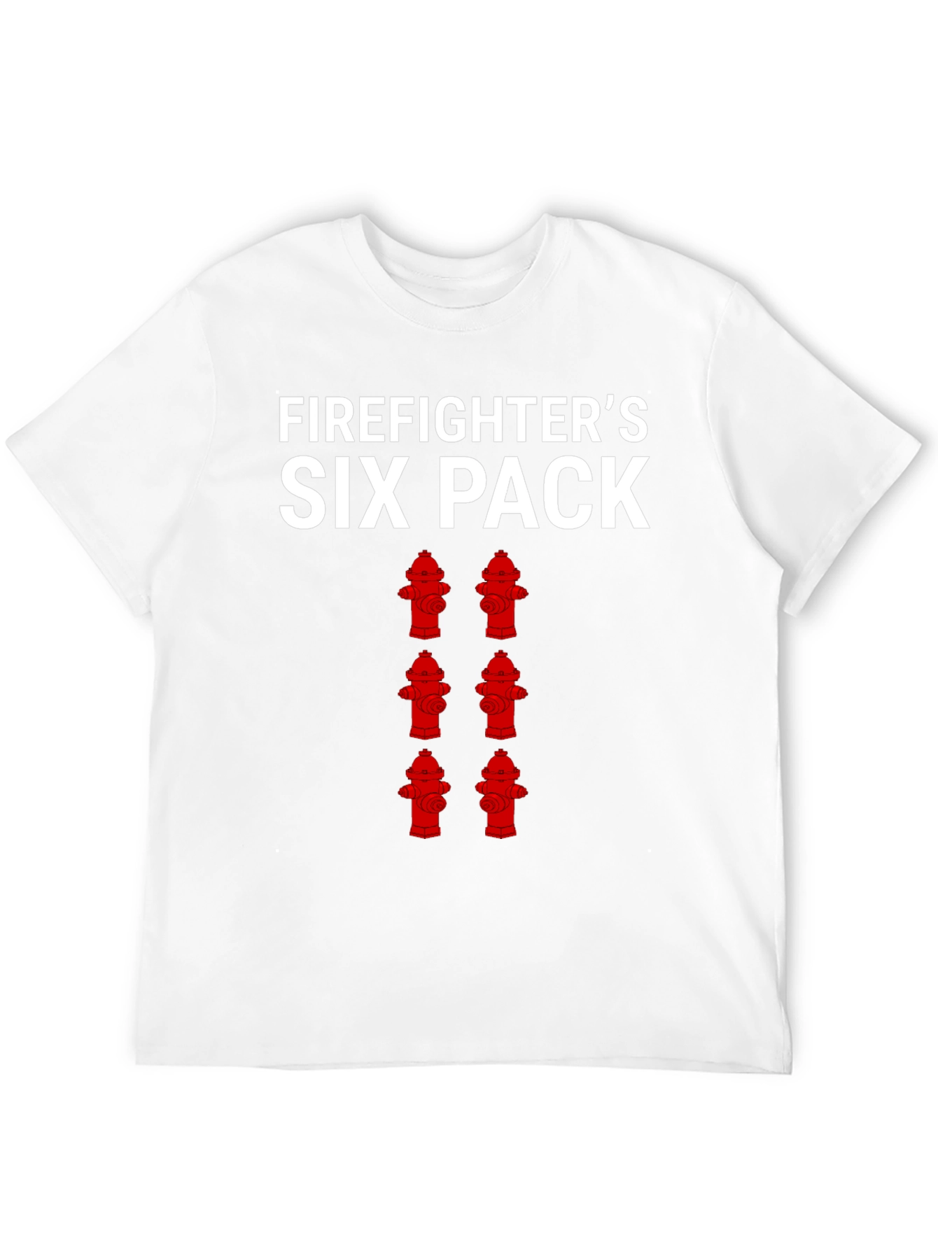 Firefighters Six Pack T-Shirt - Humorous Design