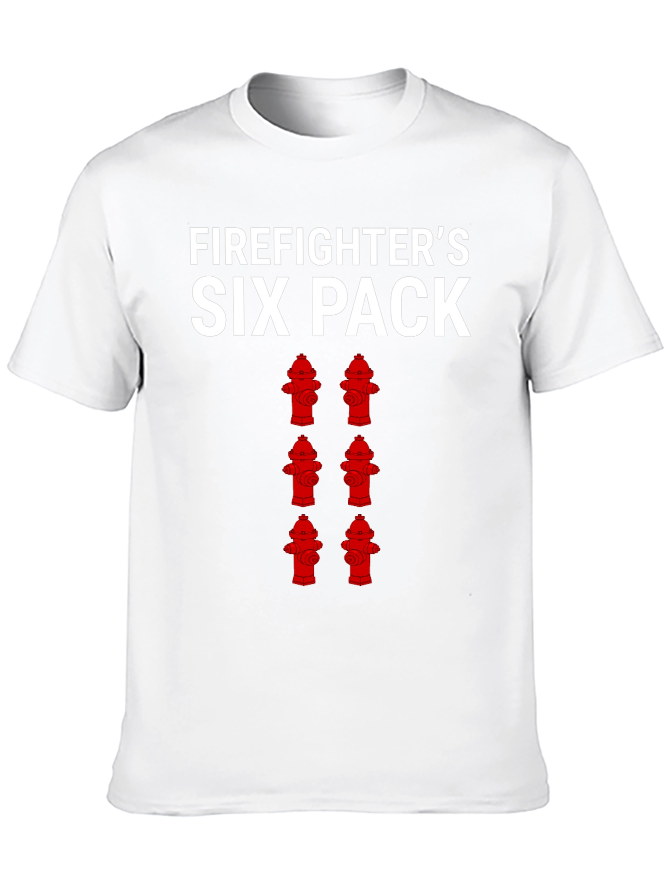 Firefighters Six Pack T-Shirt - Humorous Design