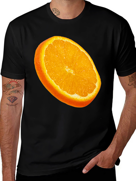 Orange Slice Graphic Tee - Fresh Fruit Design