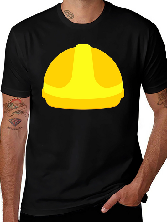 Hard Hat Graphic Tee - Construction Worker Style