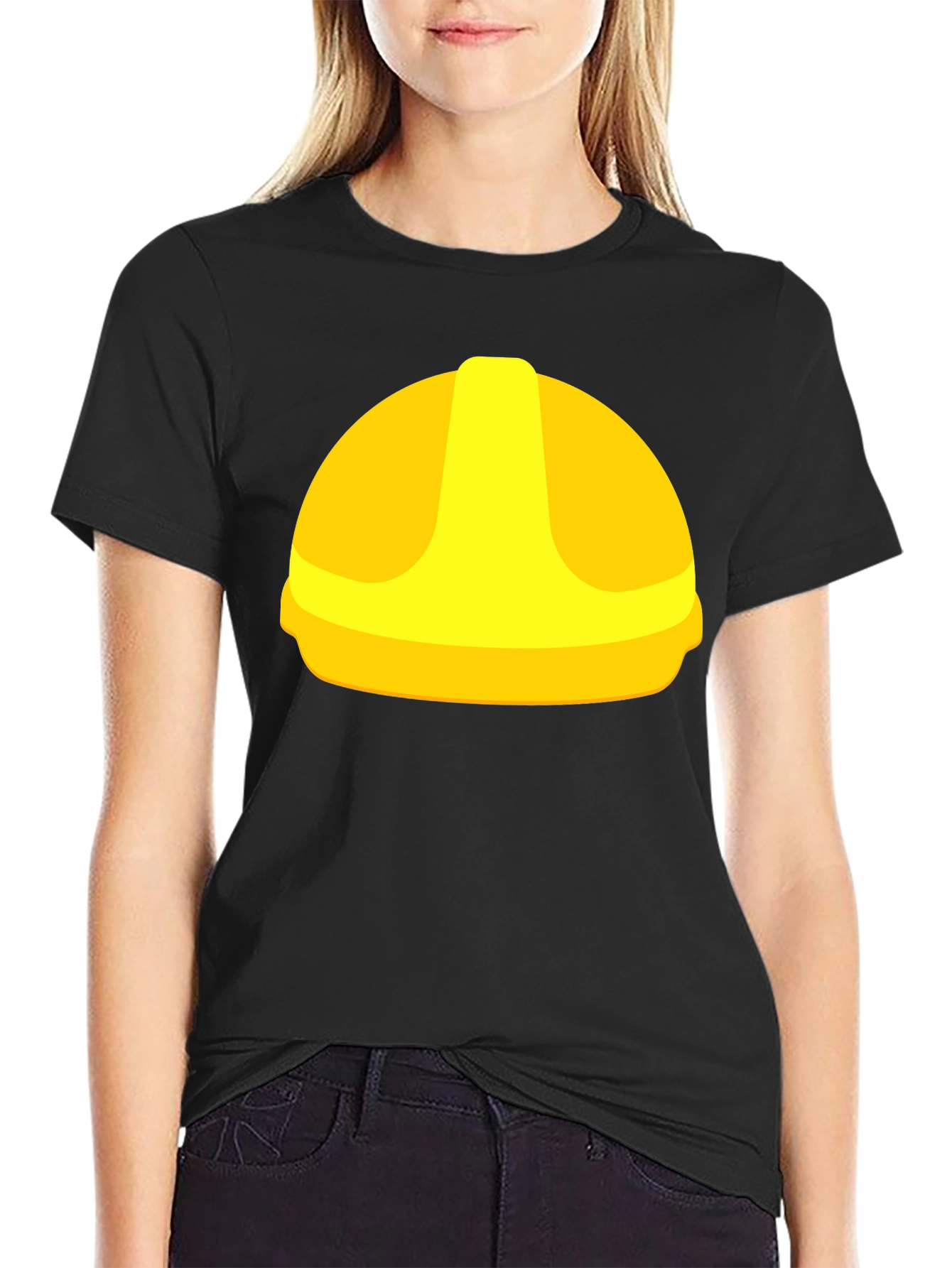 Hard Hat Graphic Tee - Construction Worker Style