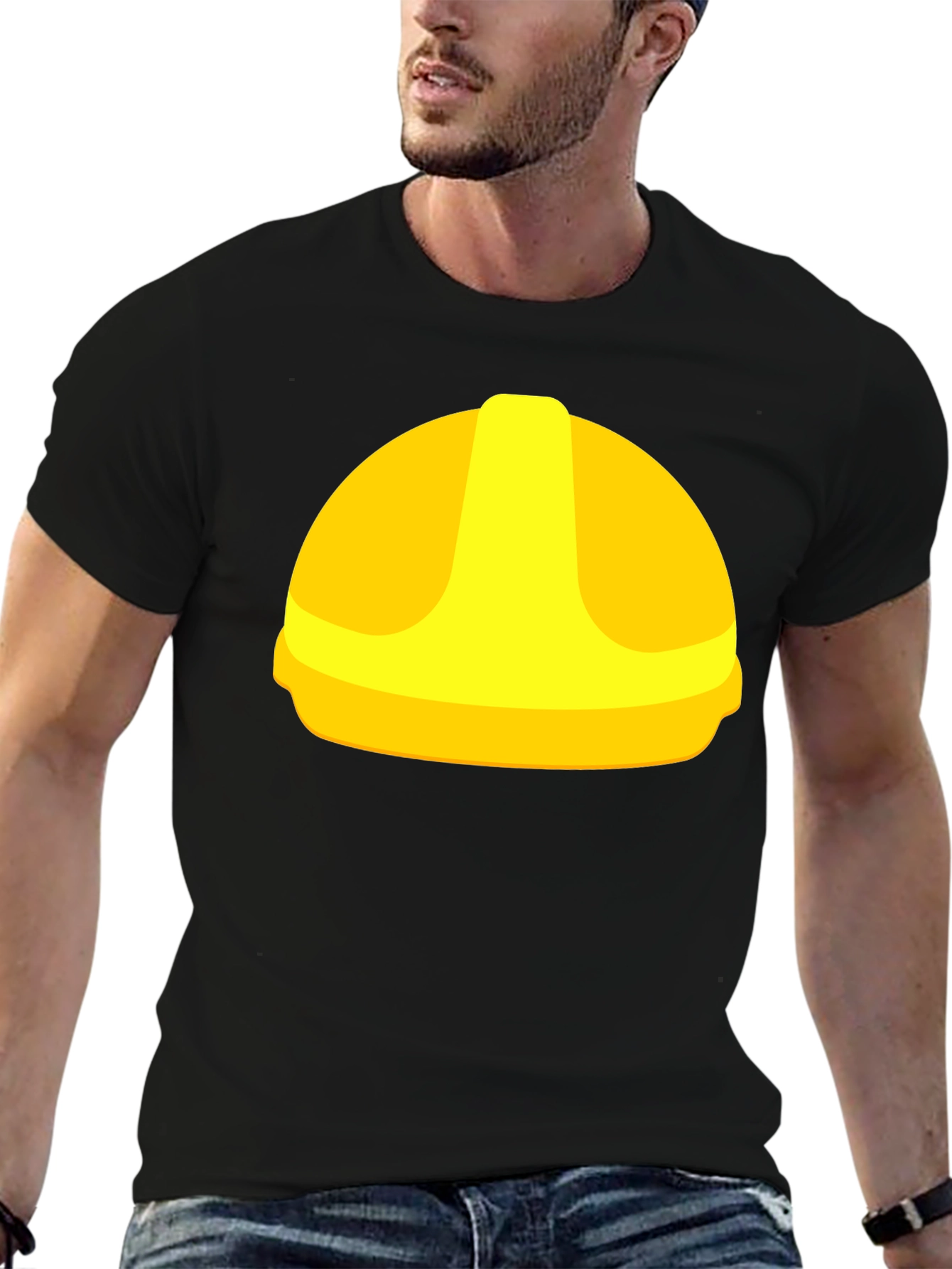 Hard Hat Graphic Tee - Construction Worker Style