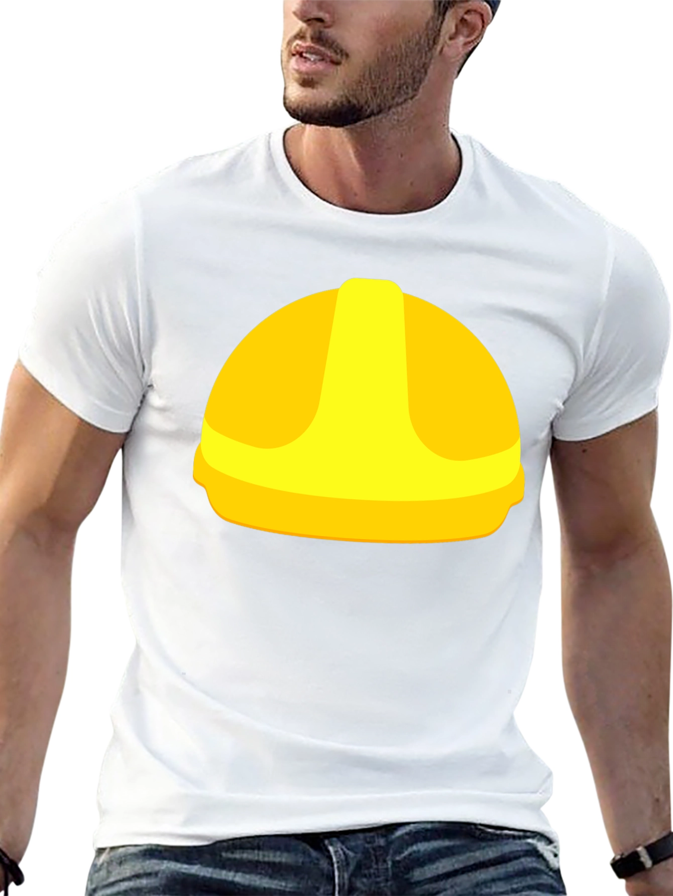 Hard Hat Graphic Tee - Construction Worker Style