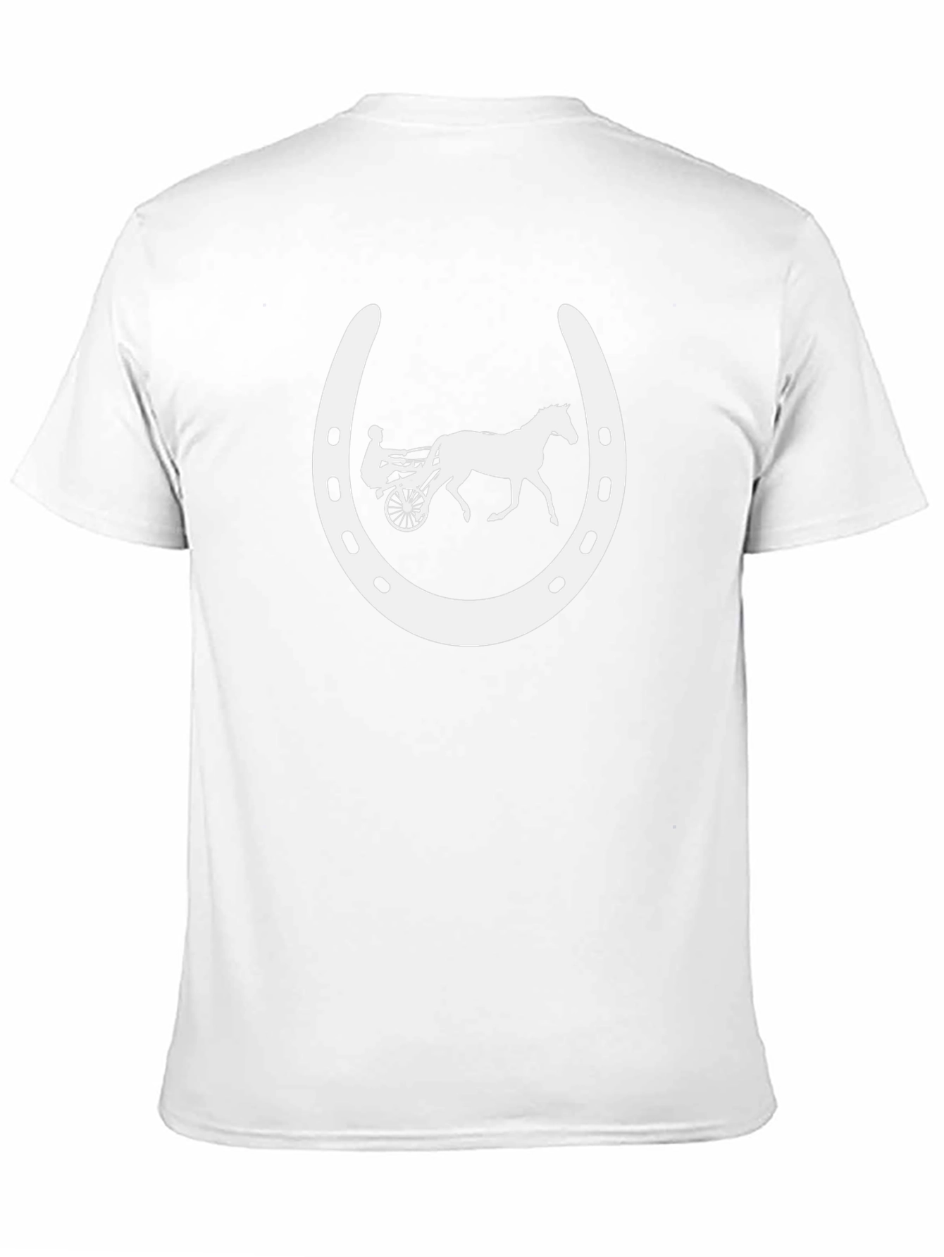 Harness Racing Horseshoe Black T-Shirt