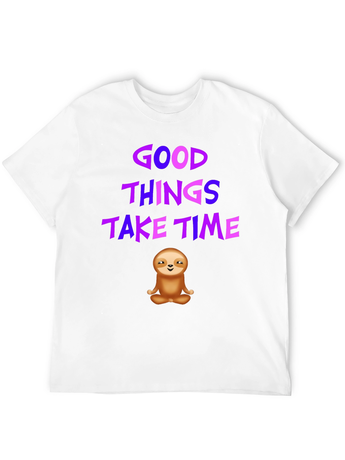 Good Things Take Time Sloth Graphic Tee