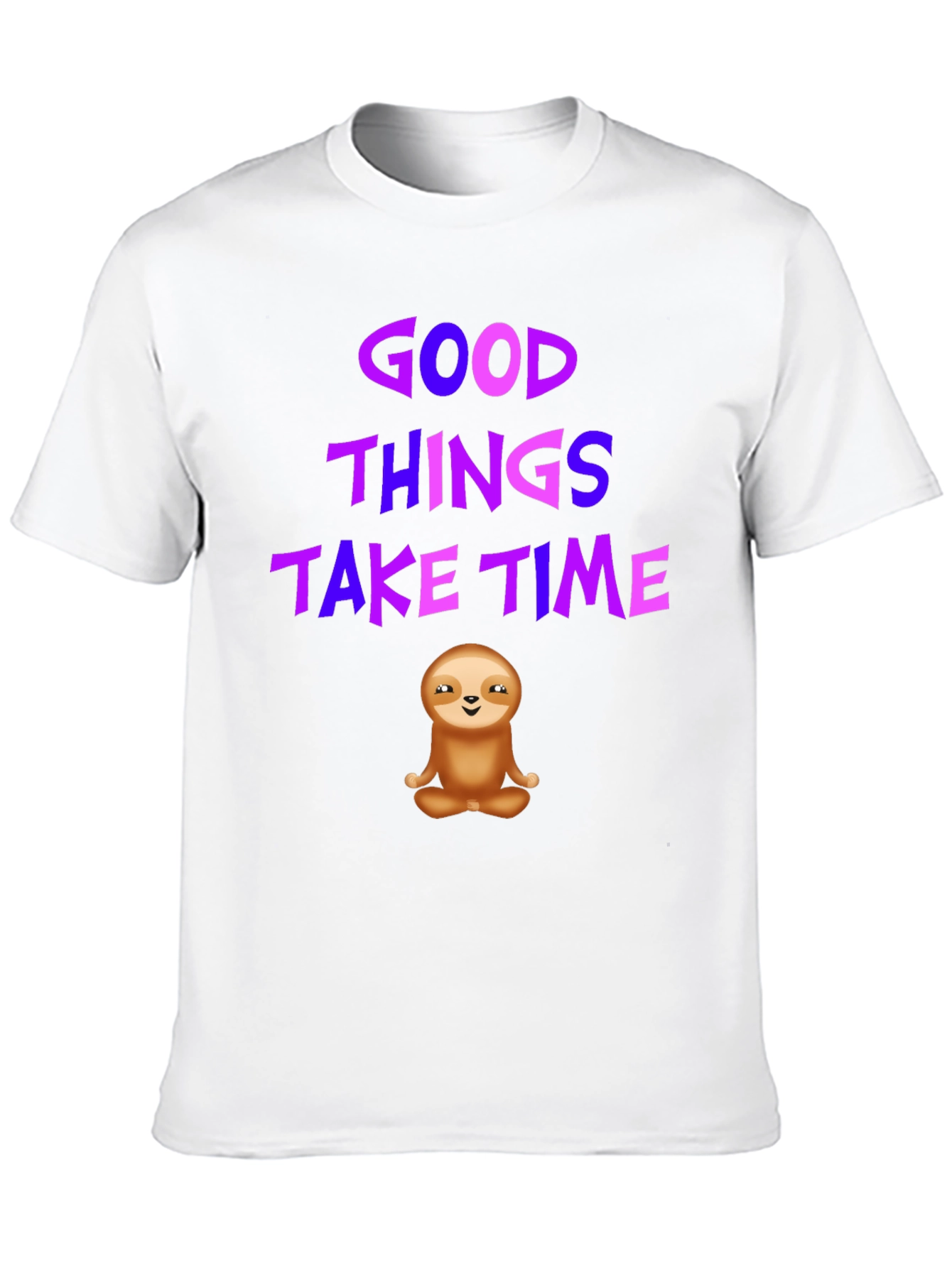 Good Things Take Time Sloth Graphic Tee
