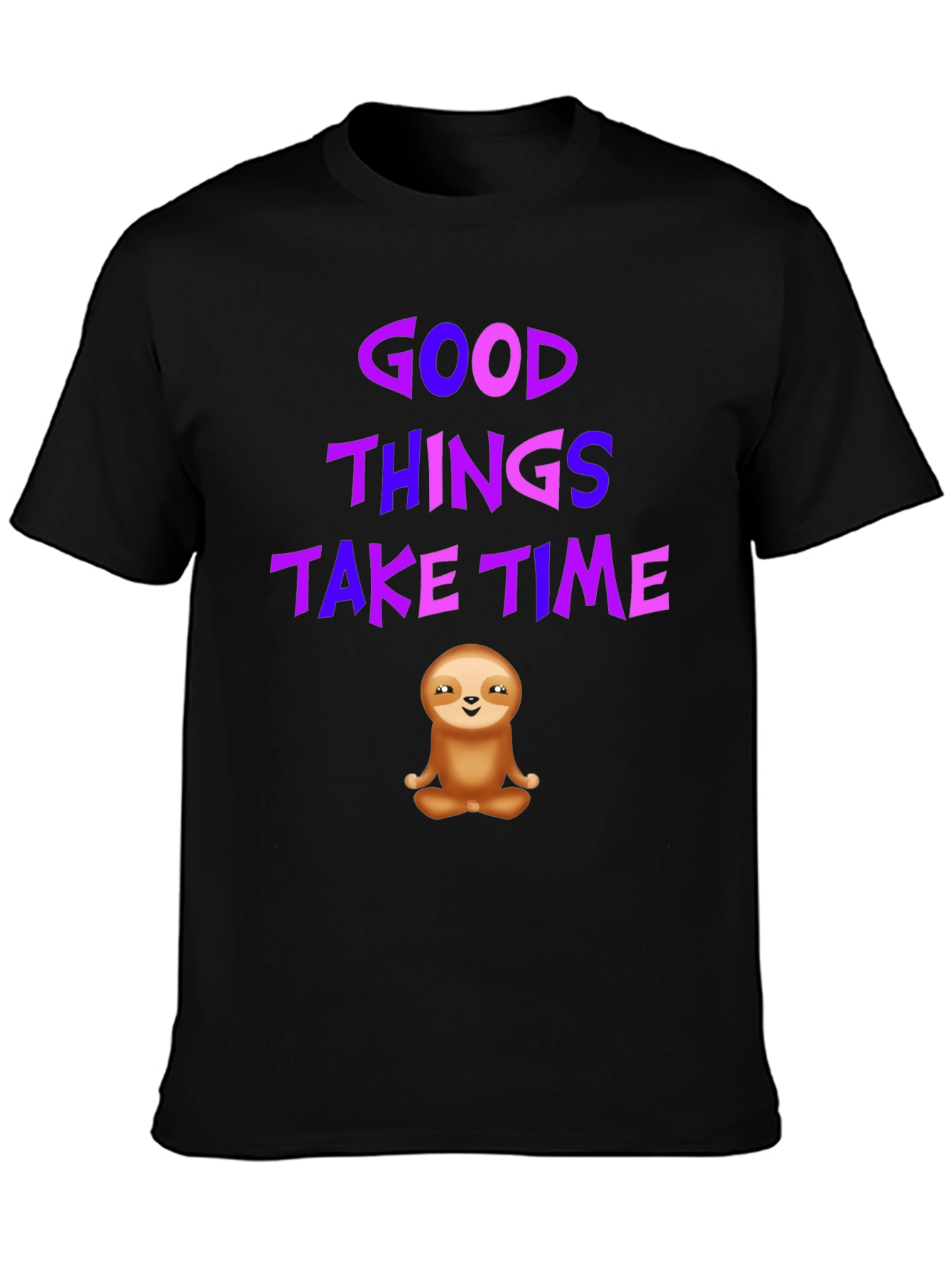 Good Things Take Time Sloth Graphic Tee