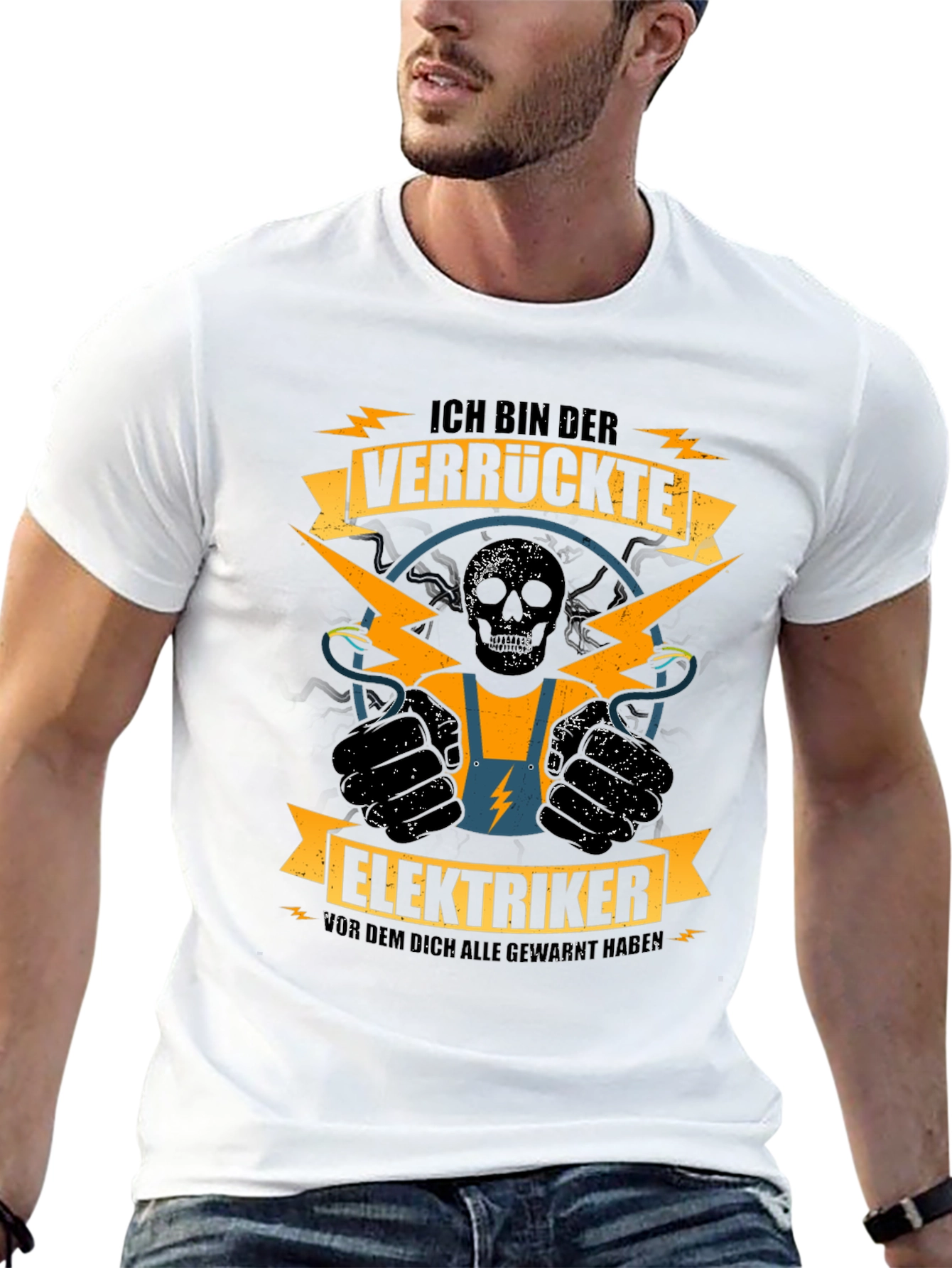 Electrician T-Shirt - Crazy Electrician Design