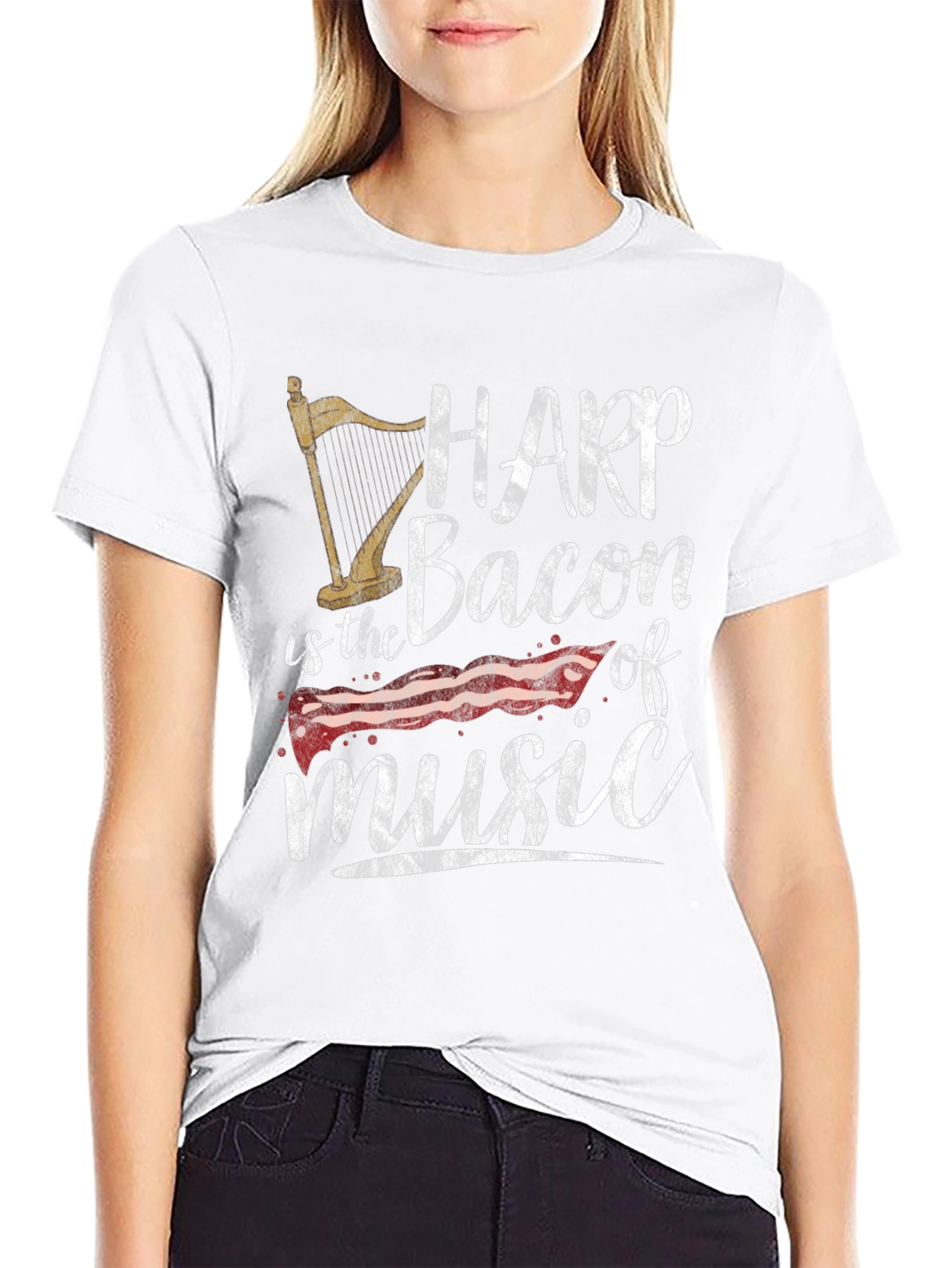 Harp Bacon of Music T-Shirt