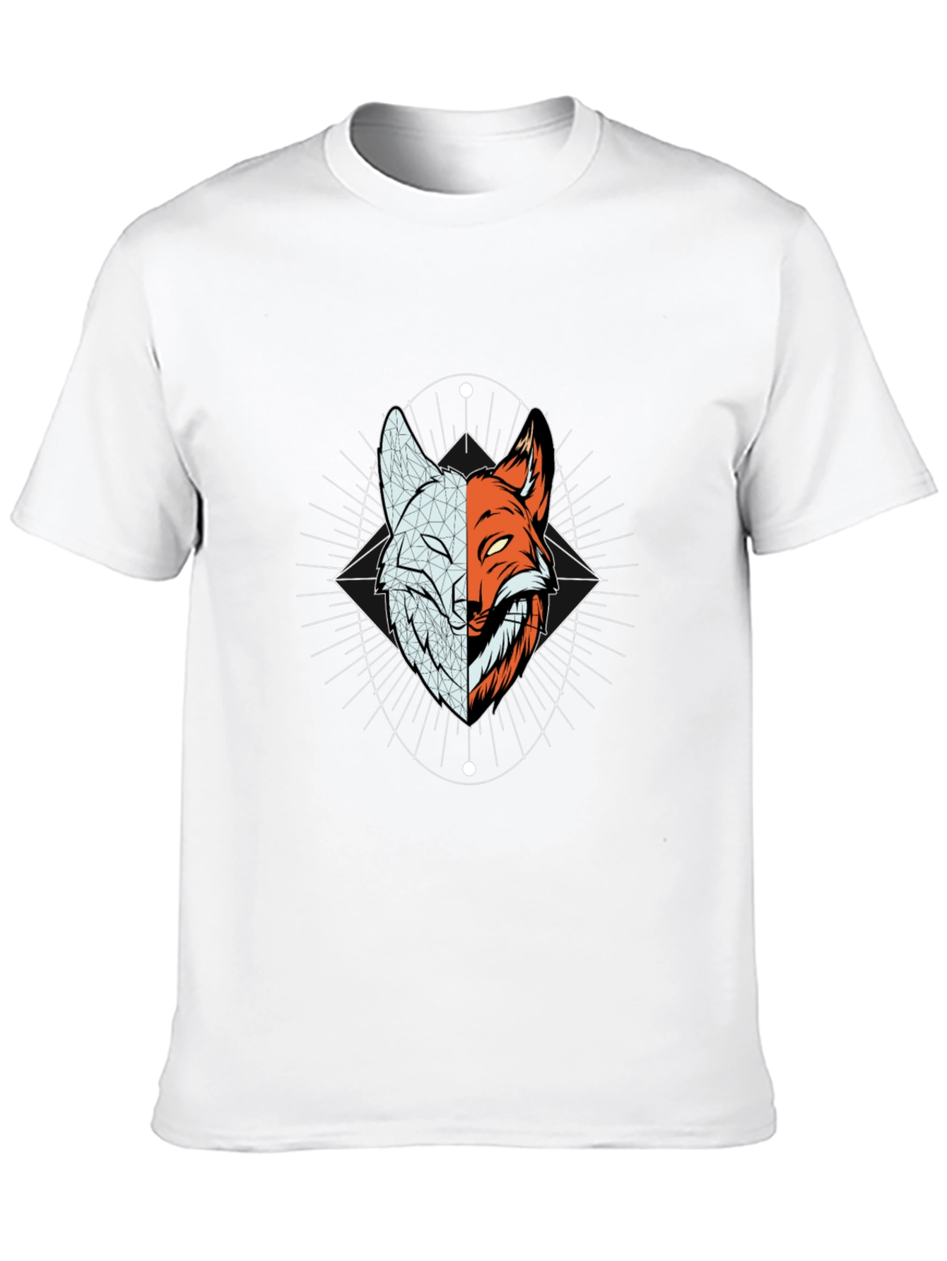 Yin Yang Fox Graphic Tee - Black