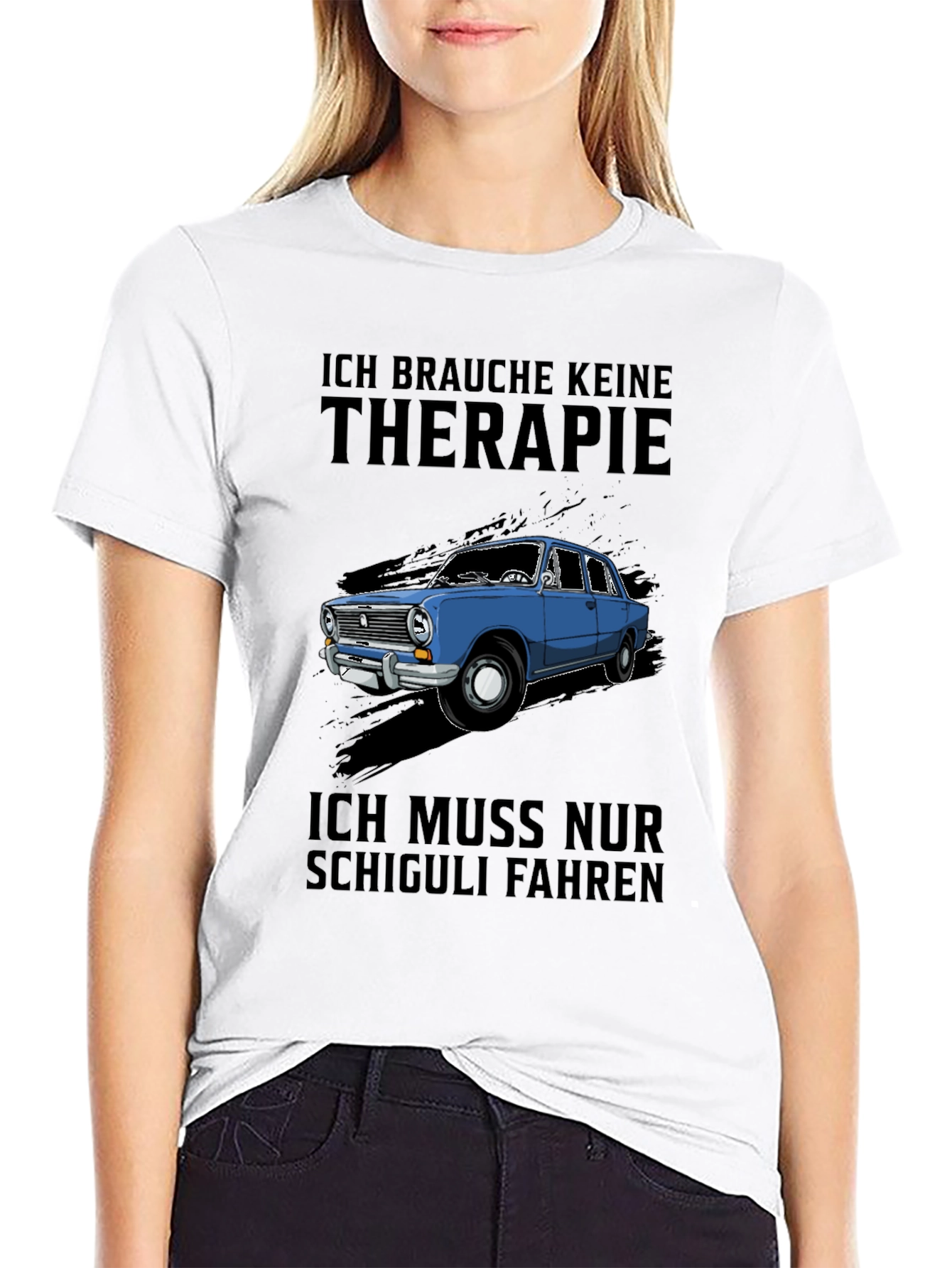 Ich Brauche Keine Therapie T-Shirt - Shchiguli Car