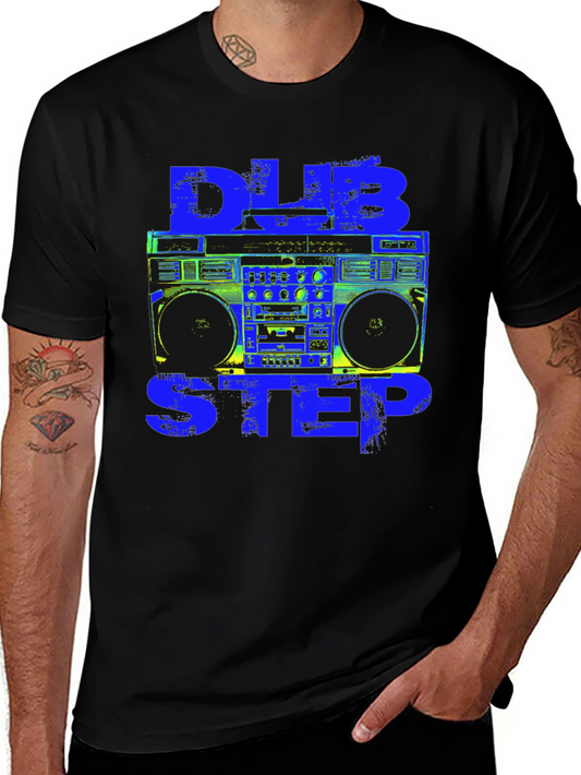 Dubstep Boombox Graphic Tee - Black