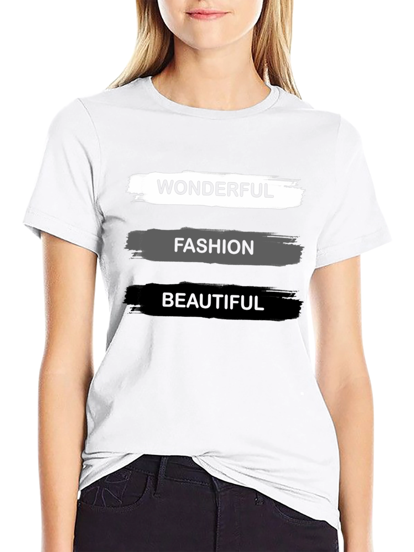 Wonderful Fashion Beautiful Black T-Shirt