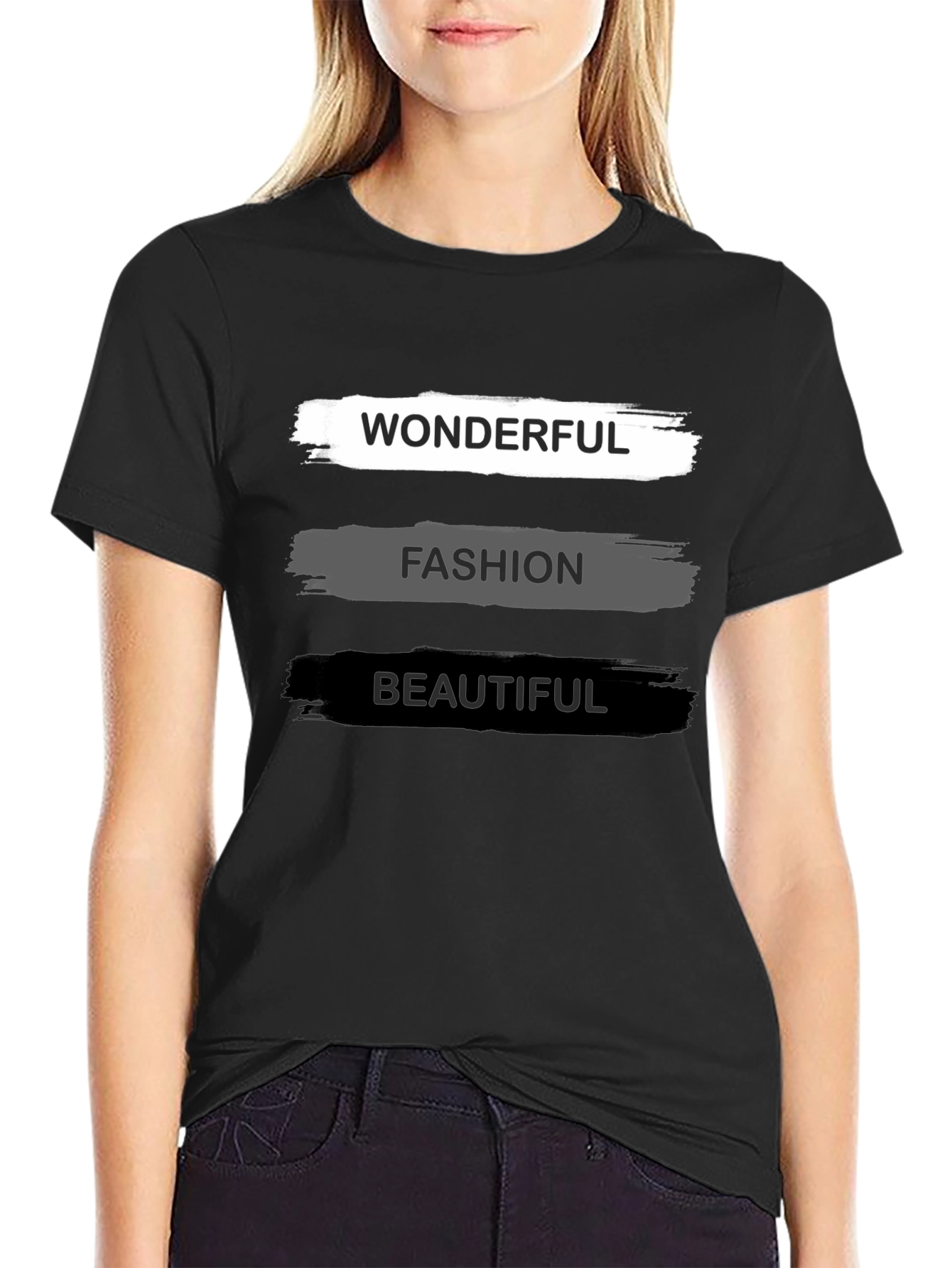 Wonderful Fashion Beautiful Black T-Shirt