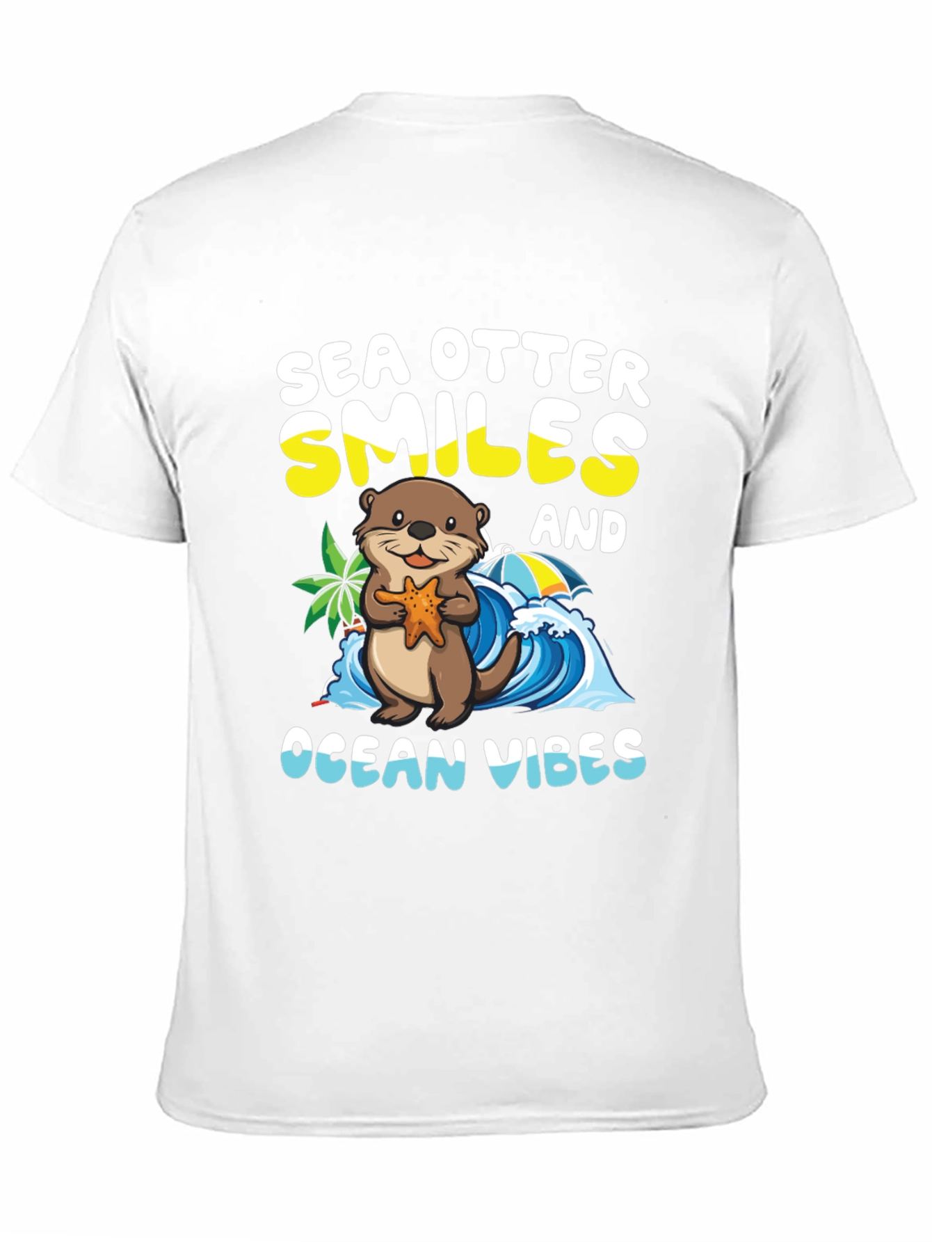 Sea Otter Smiles Ocean Vibes T-Shirt