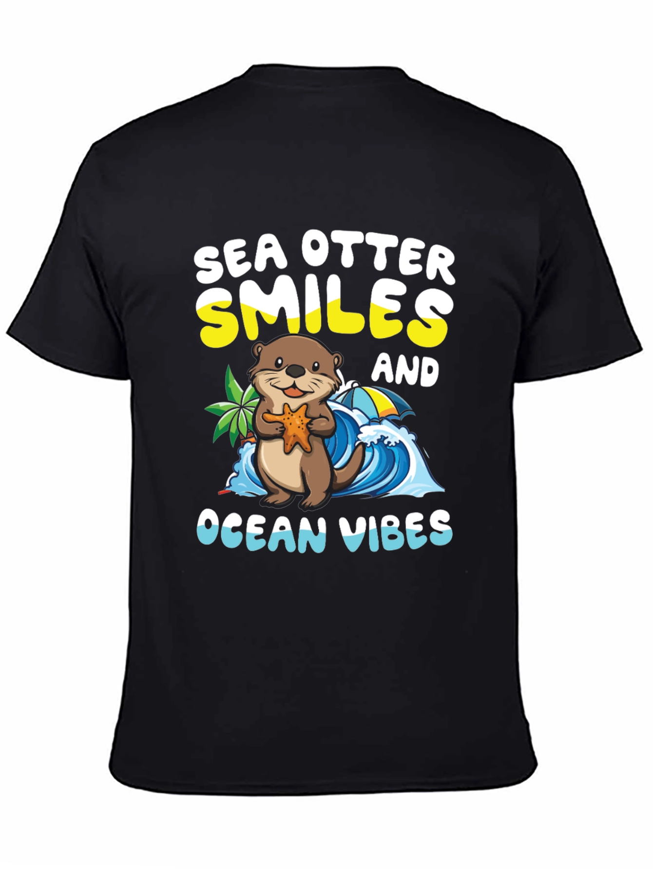 Sea Otter Smiles Ocean Vibes T-Shirt