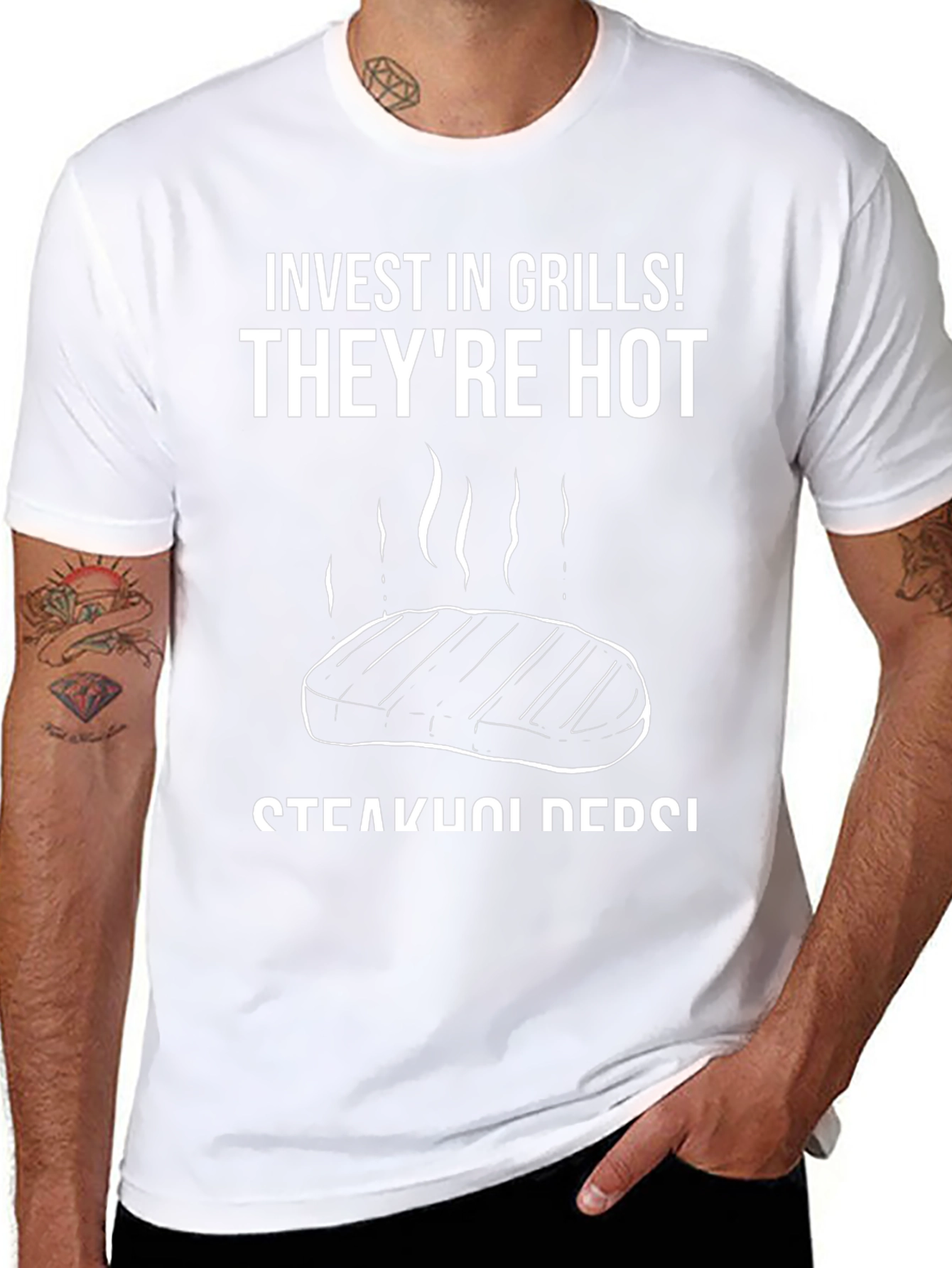 Invest in Grills! T-Shirt - Steakholder Design