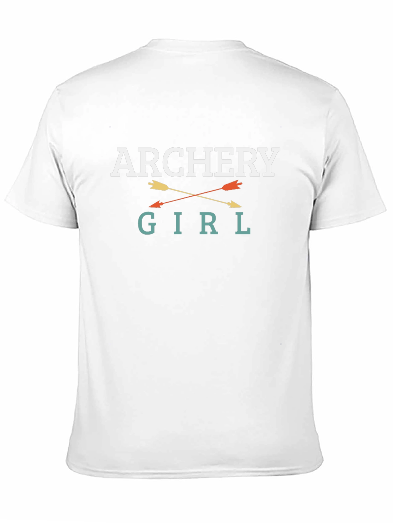 Archery Girl Graphic Tee - Black Cotton T-Shirt