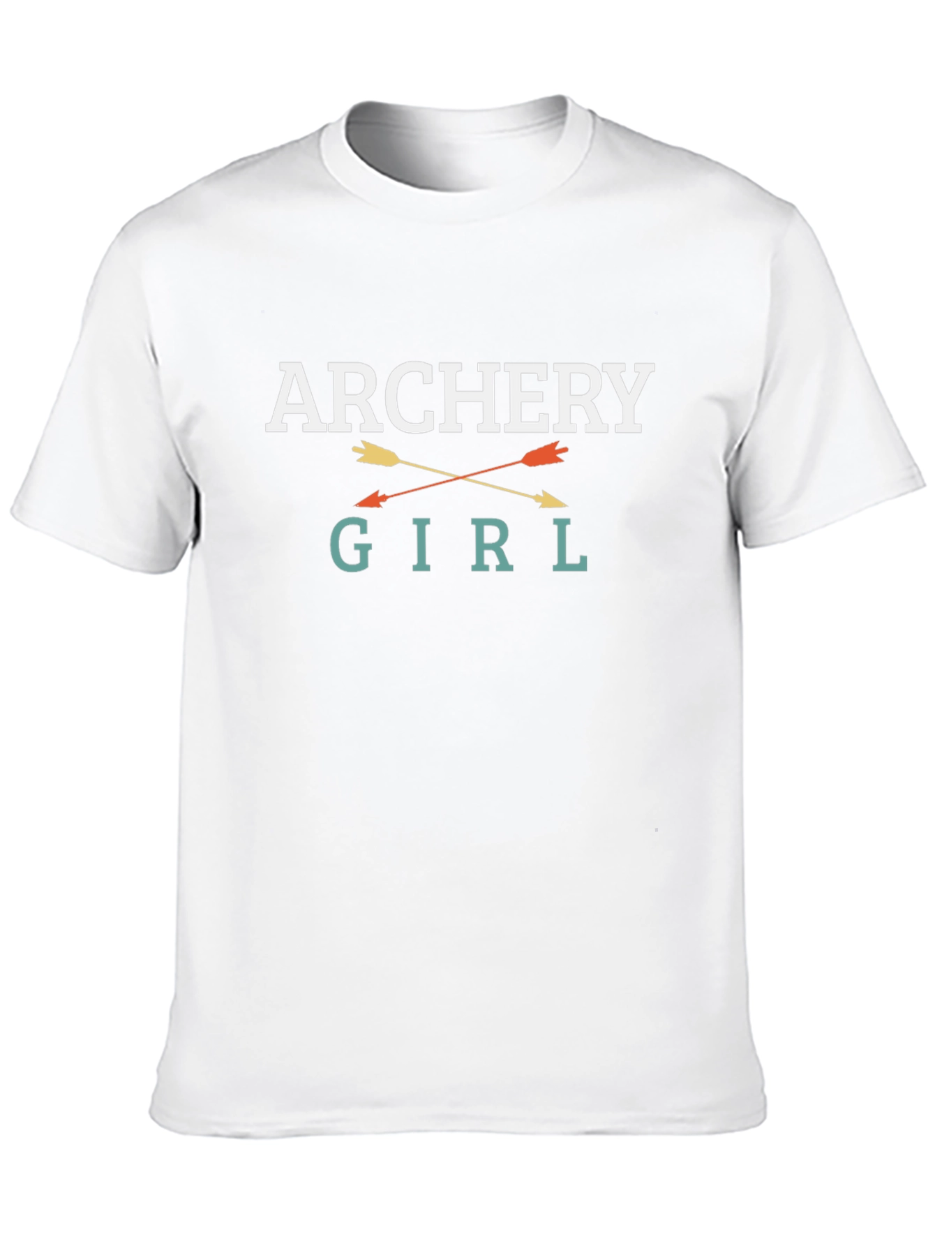 Archery Girl Graphic Tee - Black Cotton T-Shirt