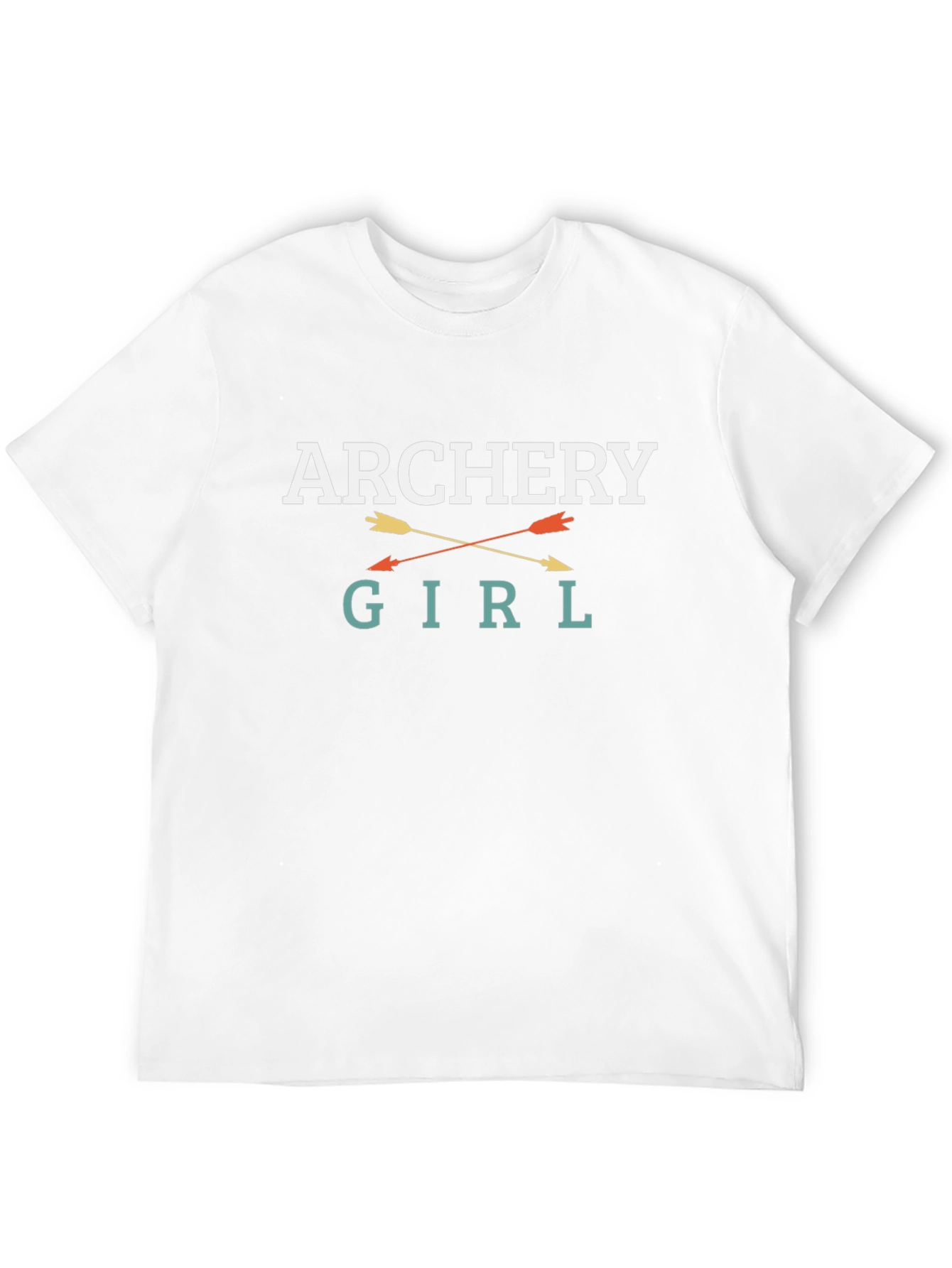 Archery Girl Graphic Tee - Black Cotton T-Shirt