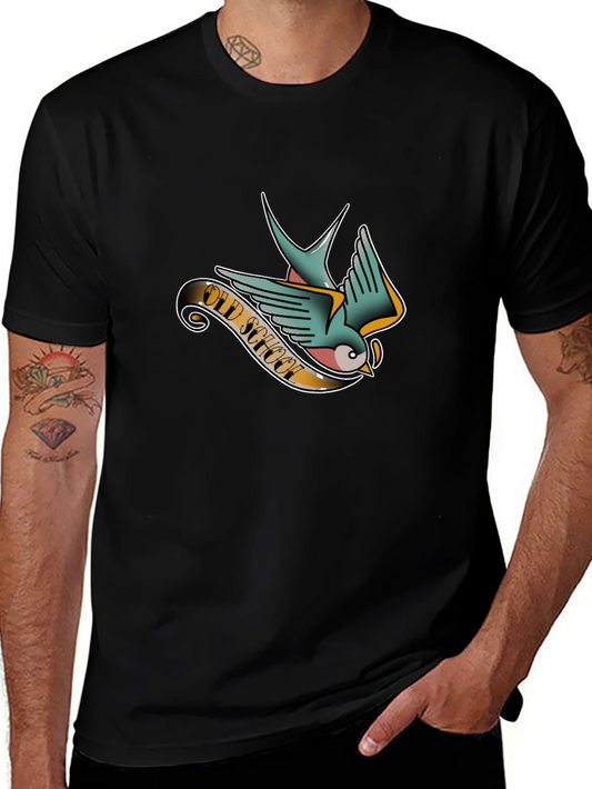 Old School Tattoo Bird Graphic Tee