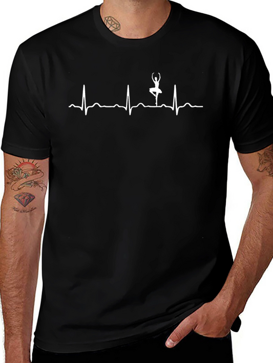 Ballerina Heartbeat T-Shirt - Black
