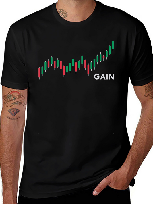Gain Chart T-Shirt - Investor Style