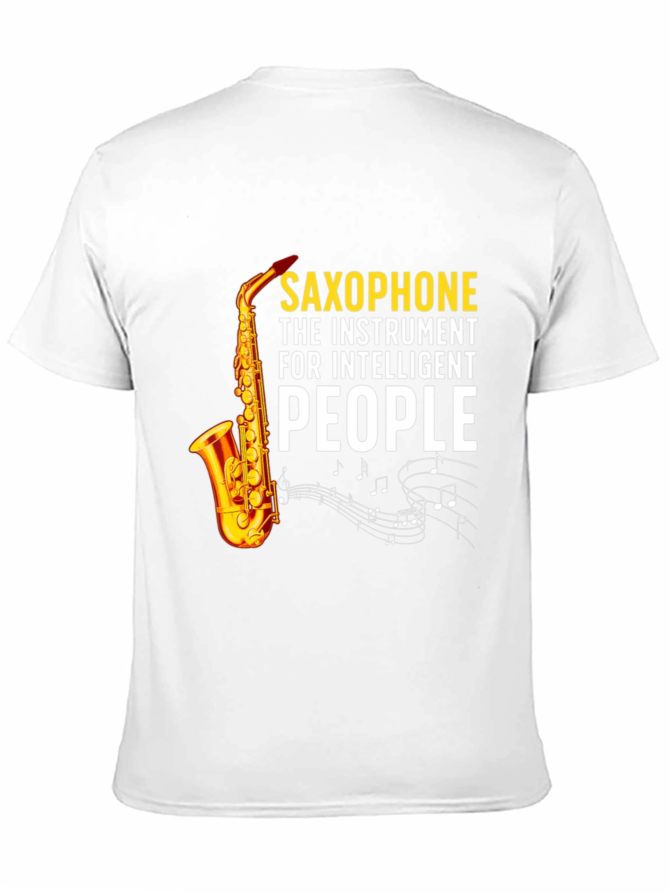 Saxophone Intelligent People Graphic T-Shirt