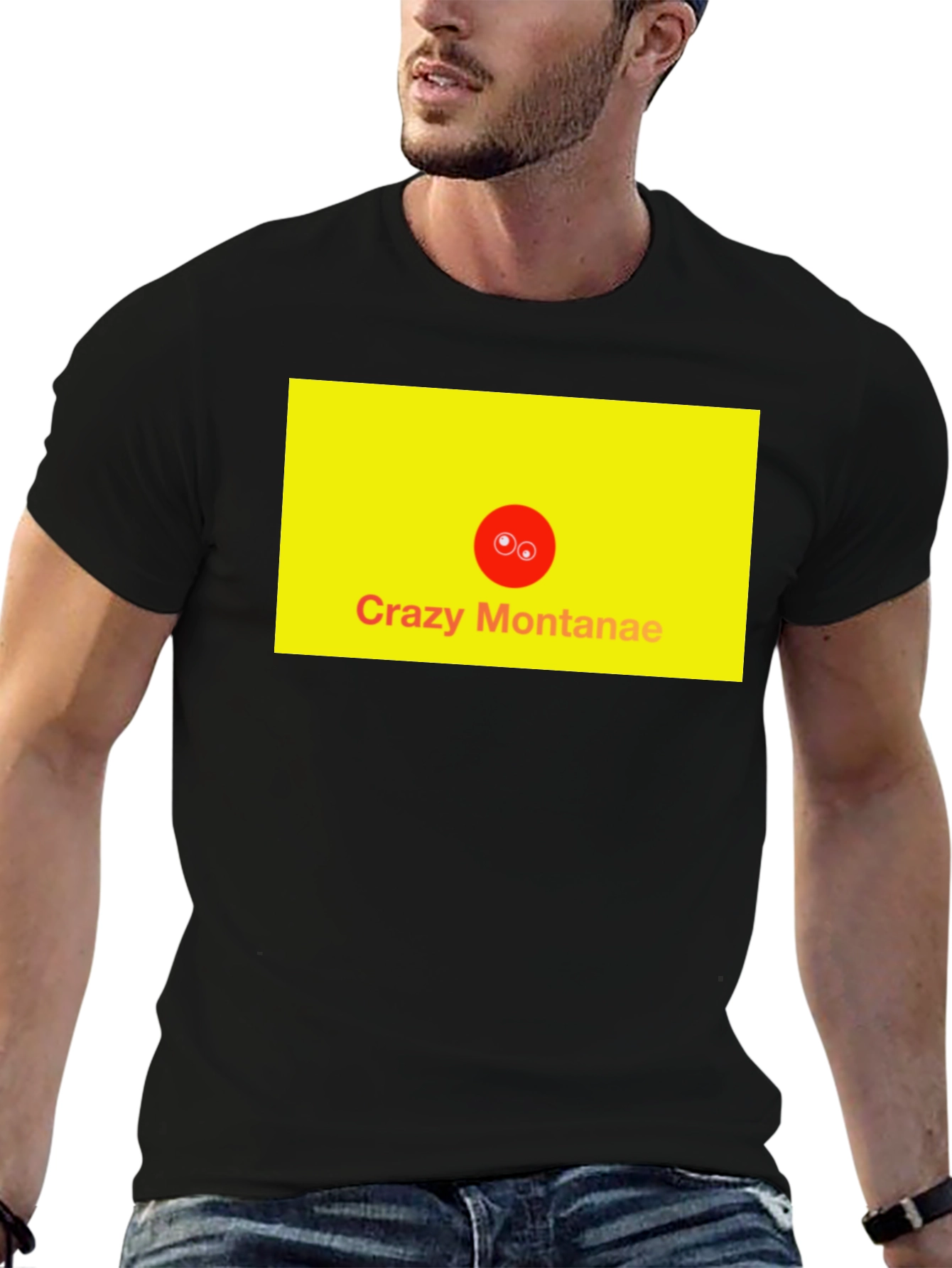 Crazy Montanae Graphic Tee - Black