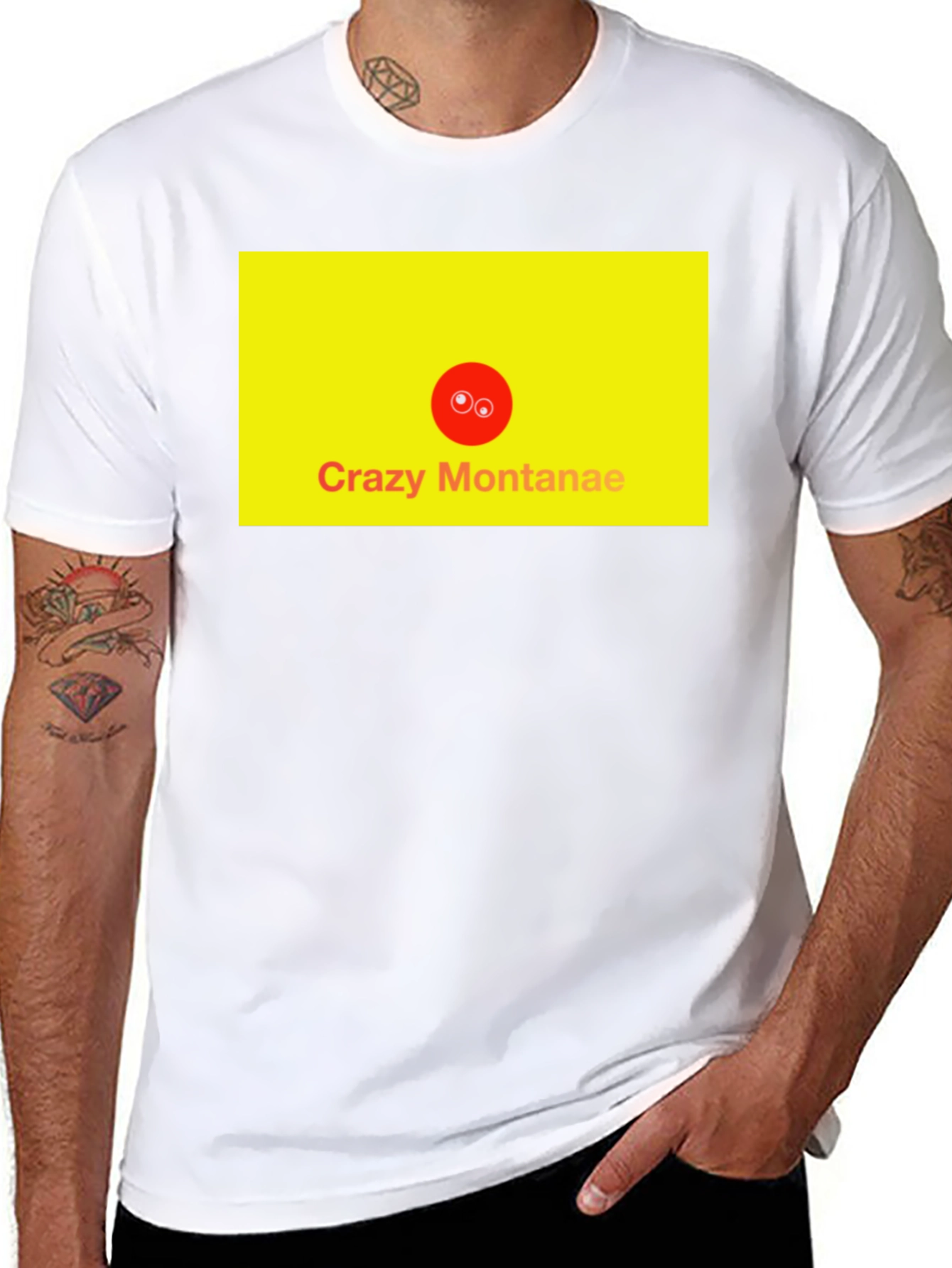 Crazy Montanae Graphic Tee - Black