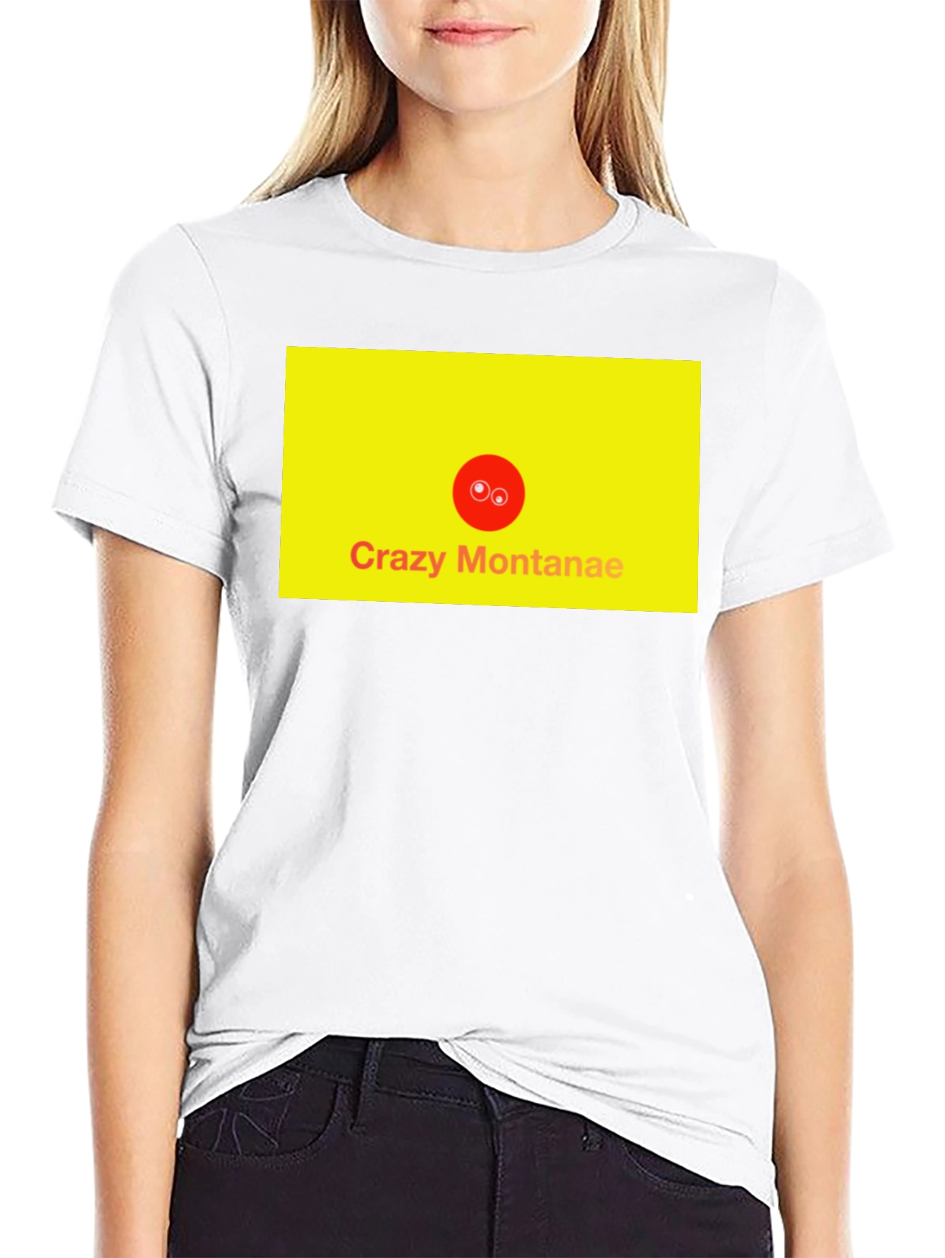 Crazy Montanae Graphic Tee - Black