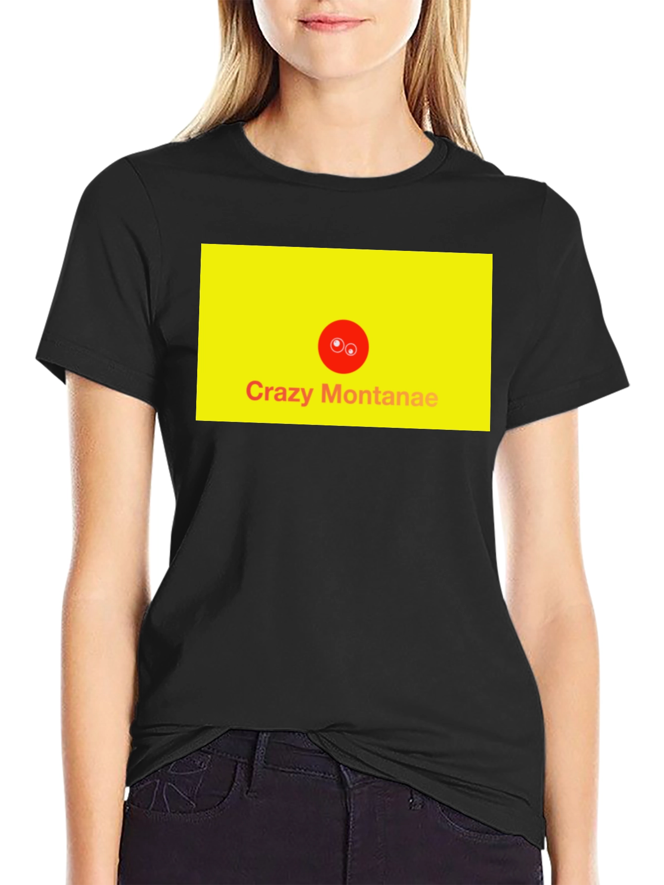 Crazy Montanae Graphic Tee - Black