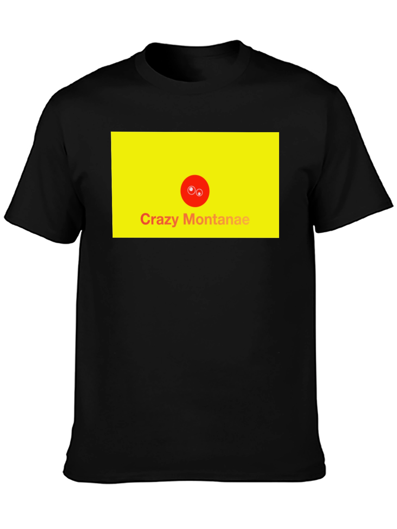Crazy Montanae Graphic Tee - Black
