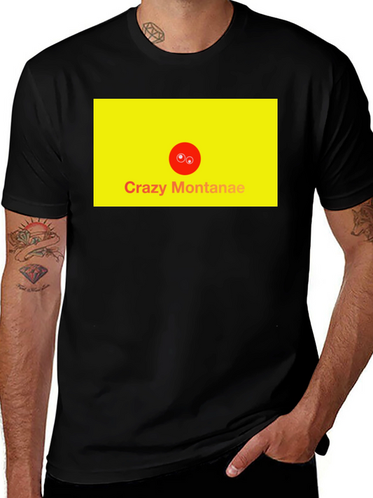 Crazy Montanae Graphic Tee - Black