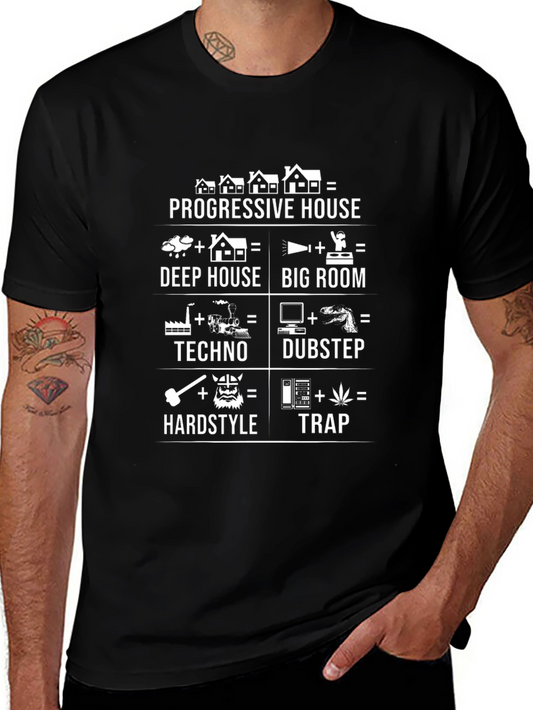 Electronic Music Genre Equation T-Shirt