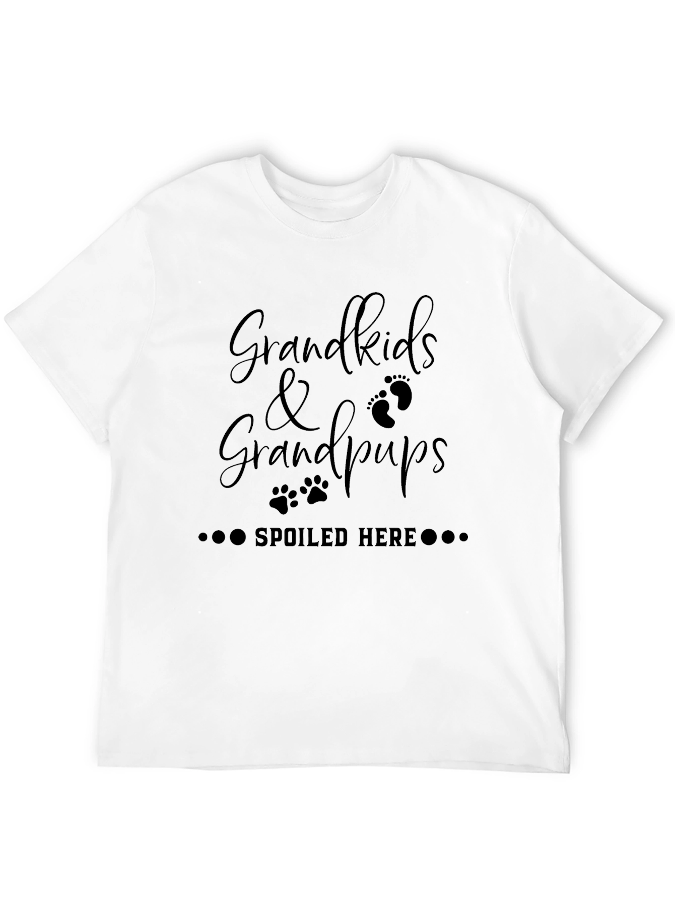 Grandkids & Grandpups Spoiled Here T-Shirt