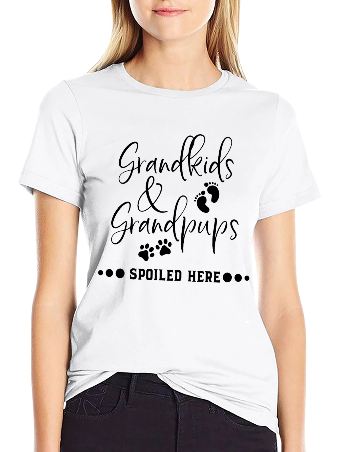 Grandkids & Grandpups Spoiled Here T-Shirt