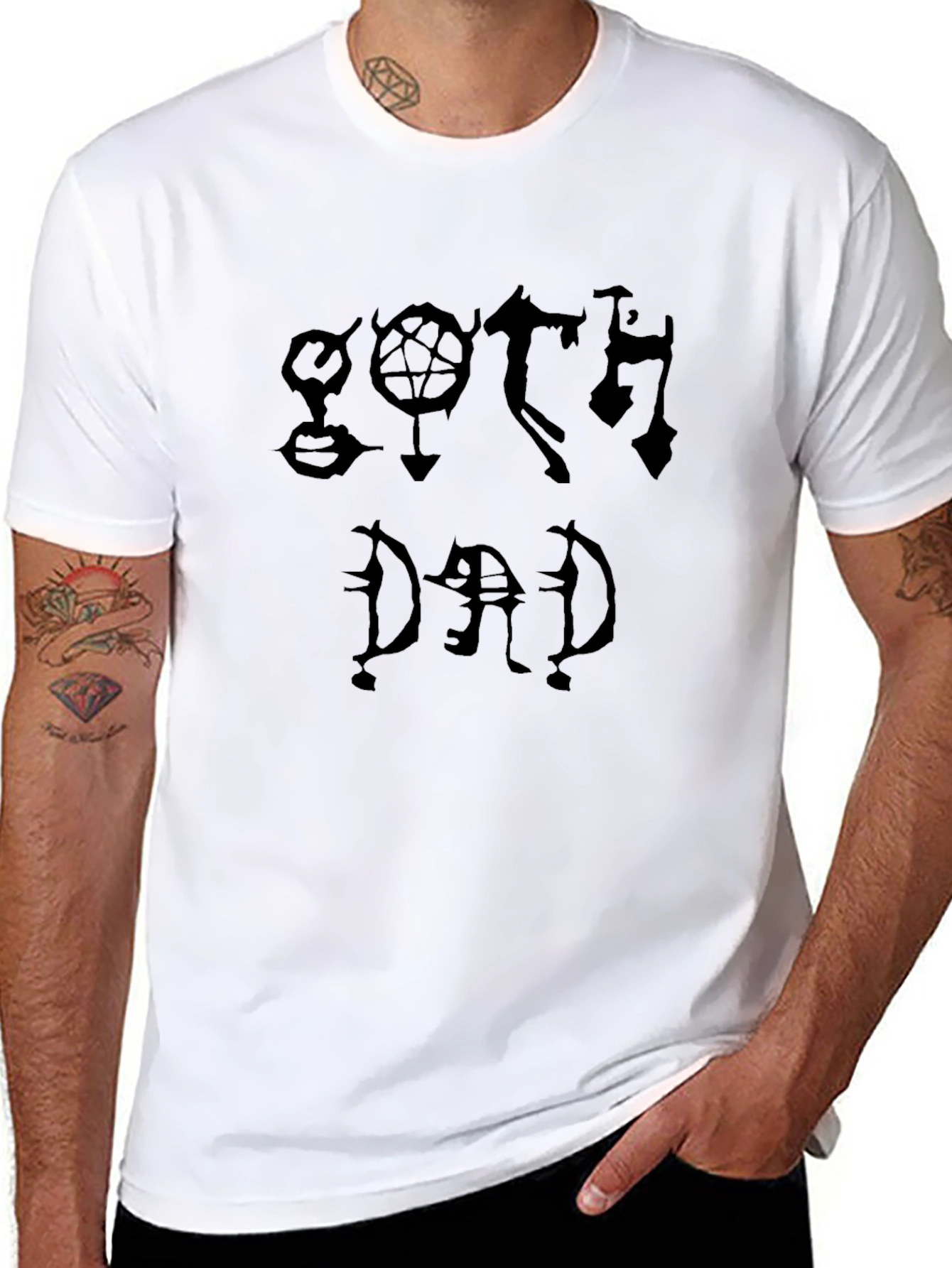 Goth Dad Graphic T-Shirt - Dark Humor Apparel